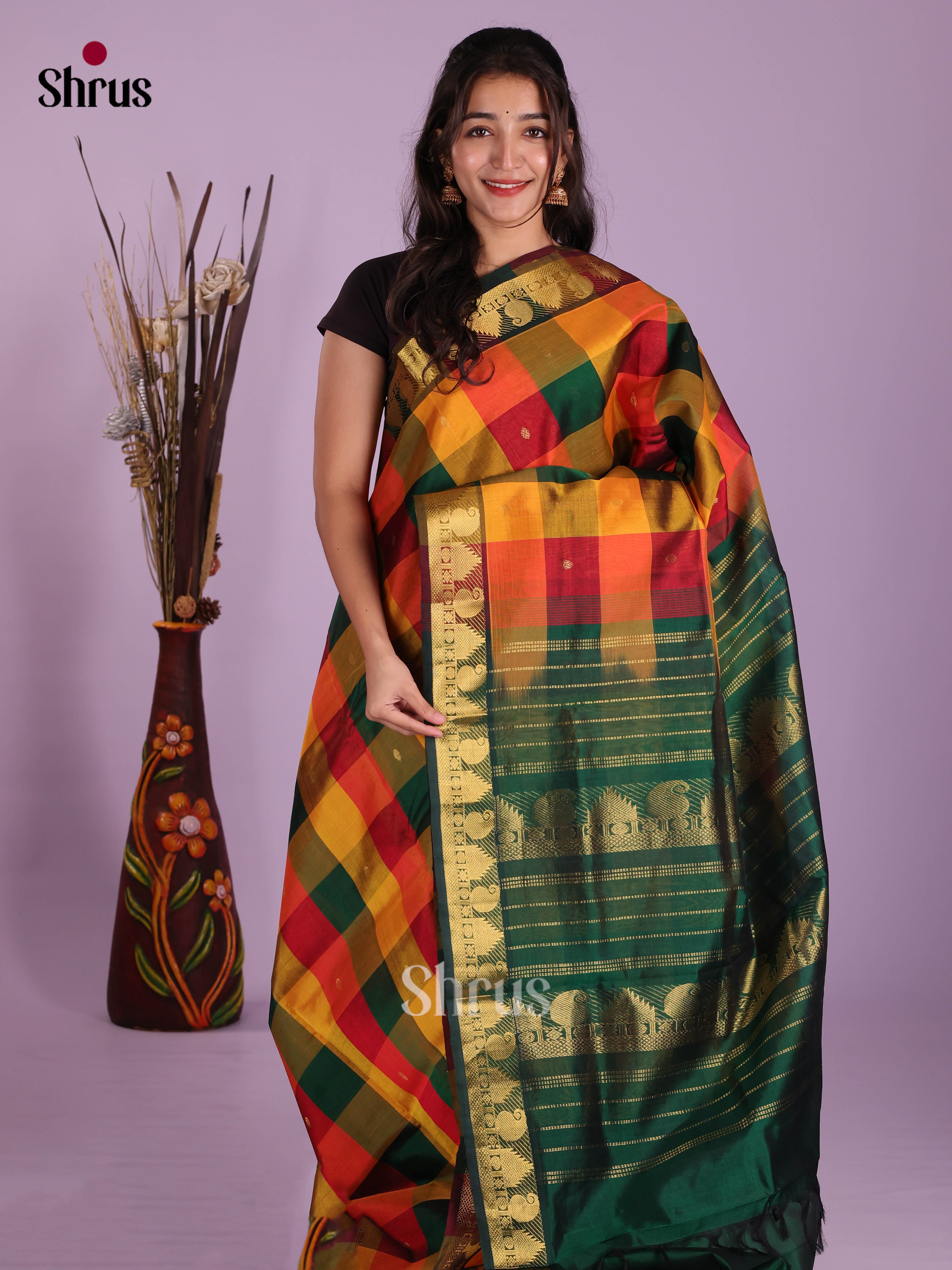 DKS04211 - Silk Cotton Saree