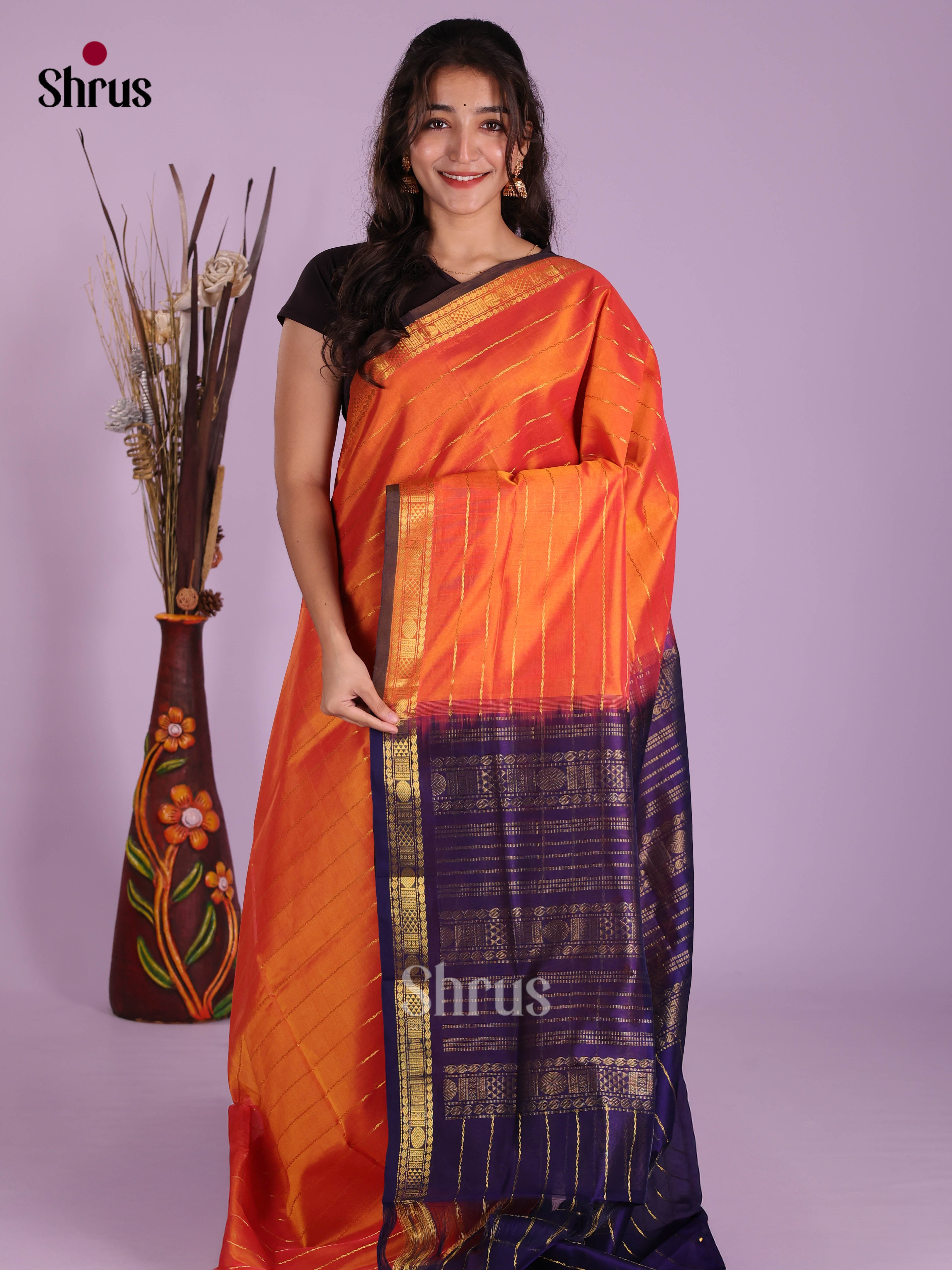 DKS04245 - Silk Cotton Saree
