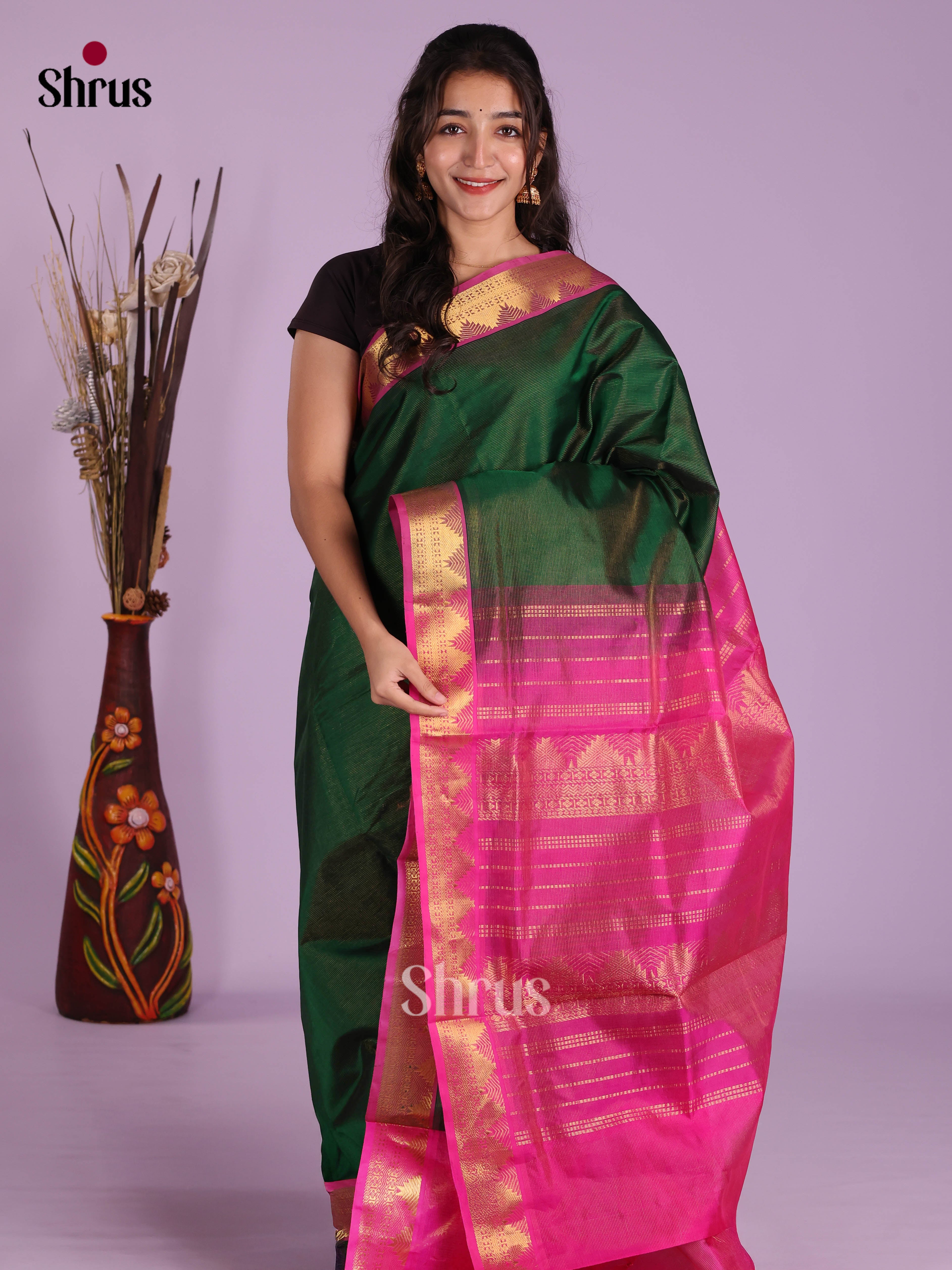 DKS04249 - Silk Cotton Saree - Shop on Shrus.com