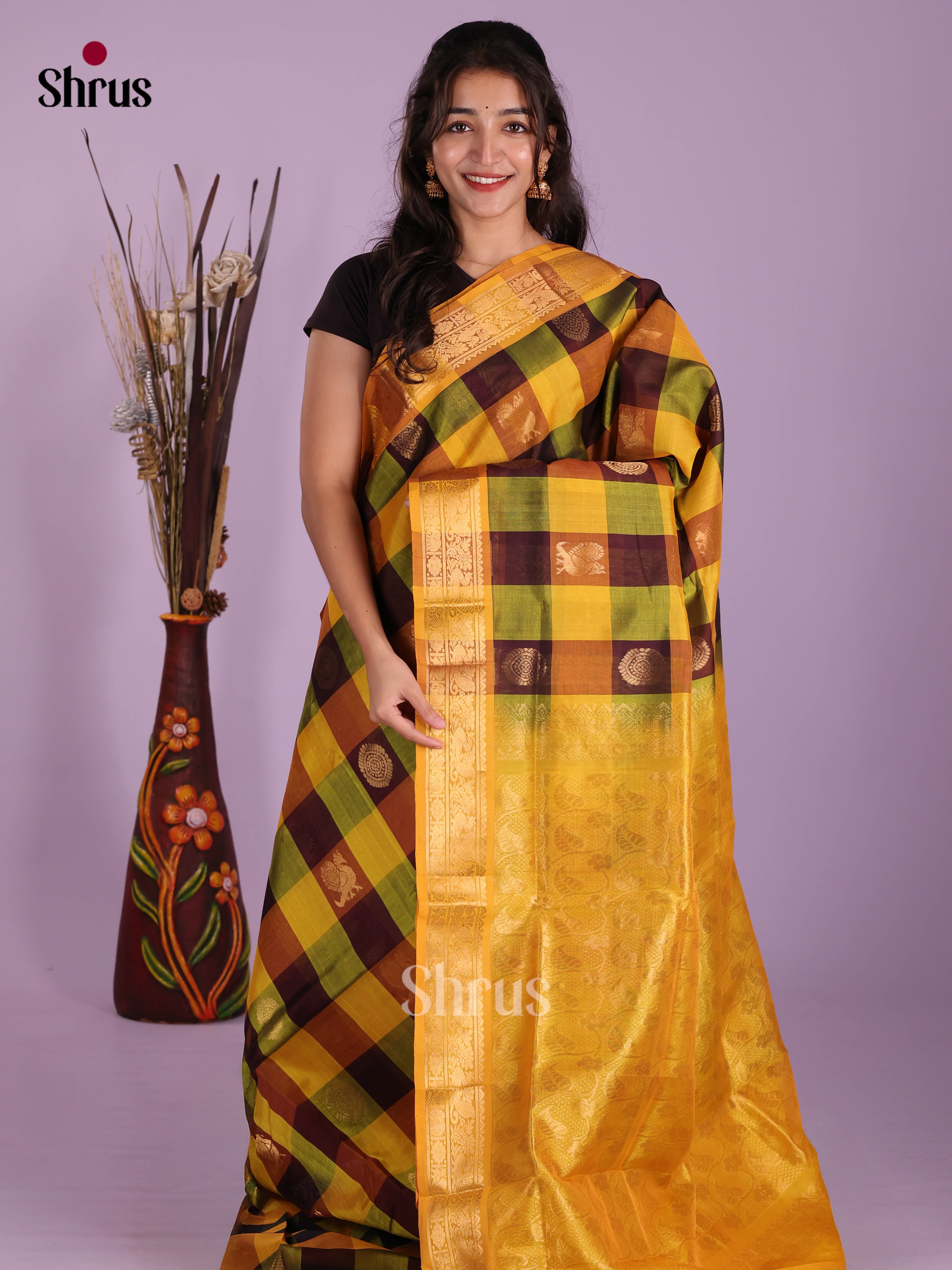 DKS04277 - Silk Cotton Saree