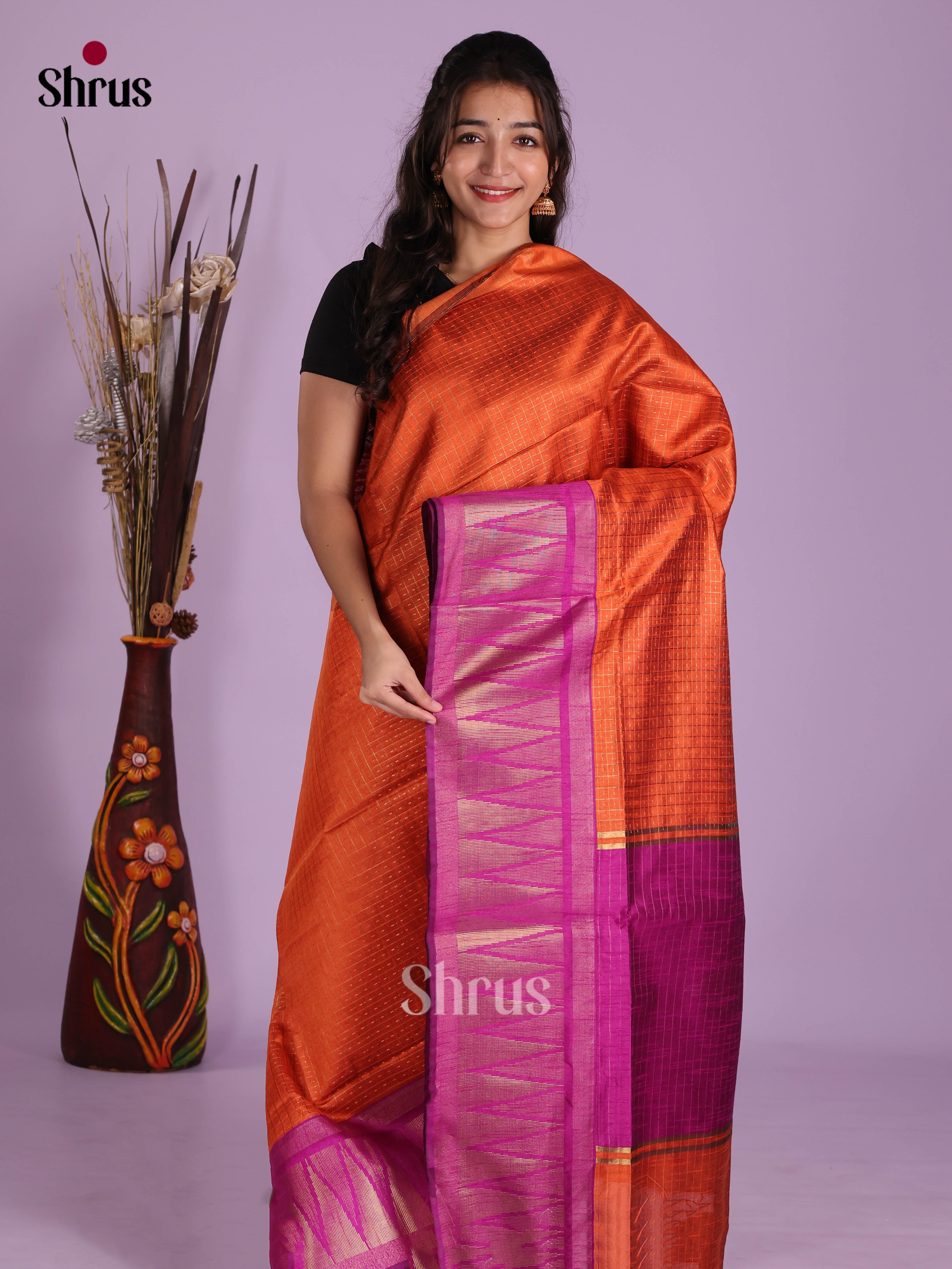 DKS05021 - Semi Rawsilk Saree