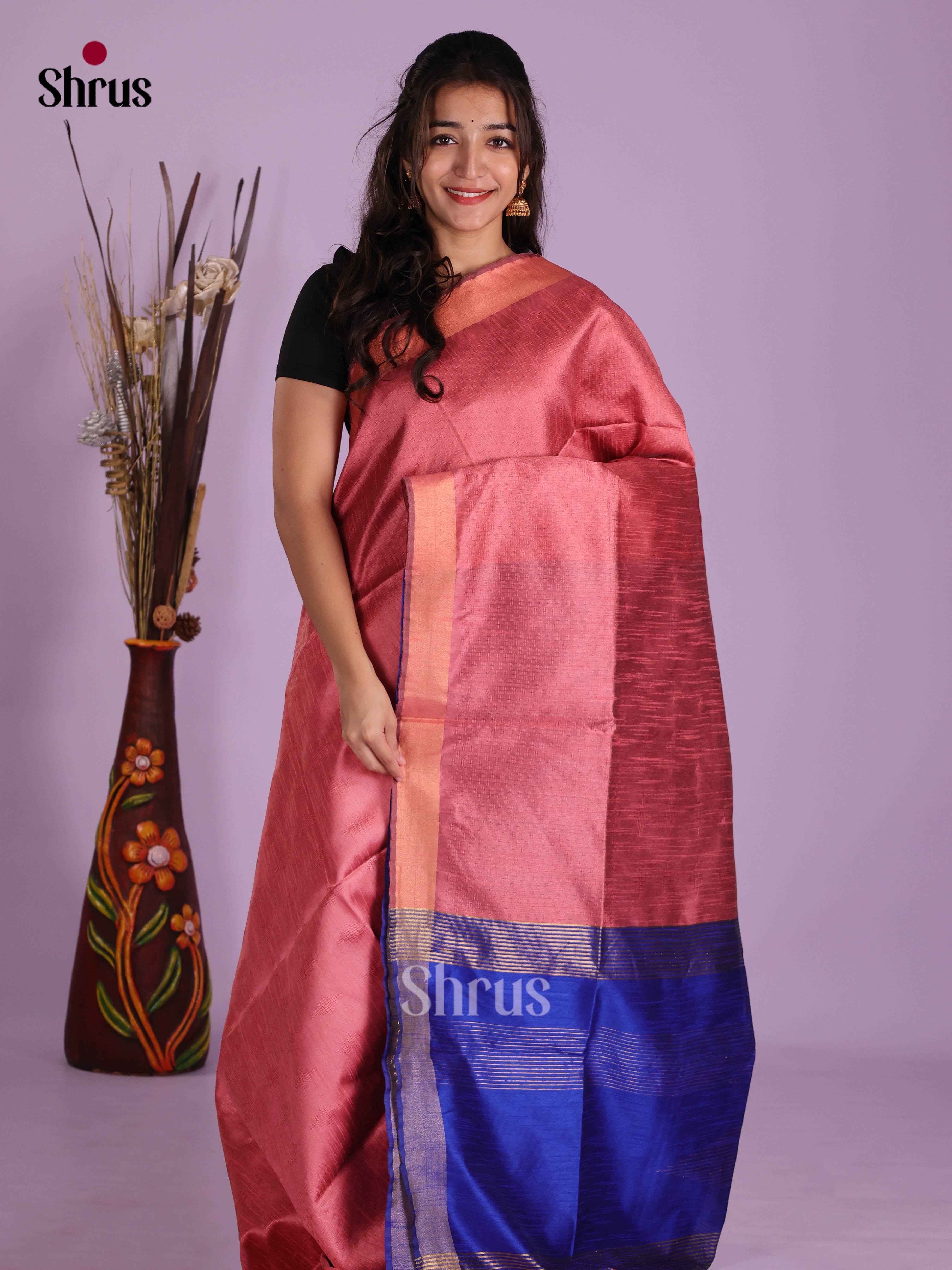 DKS05158 - Semi Rawsilk Saree - Shop on Shrus.com