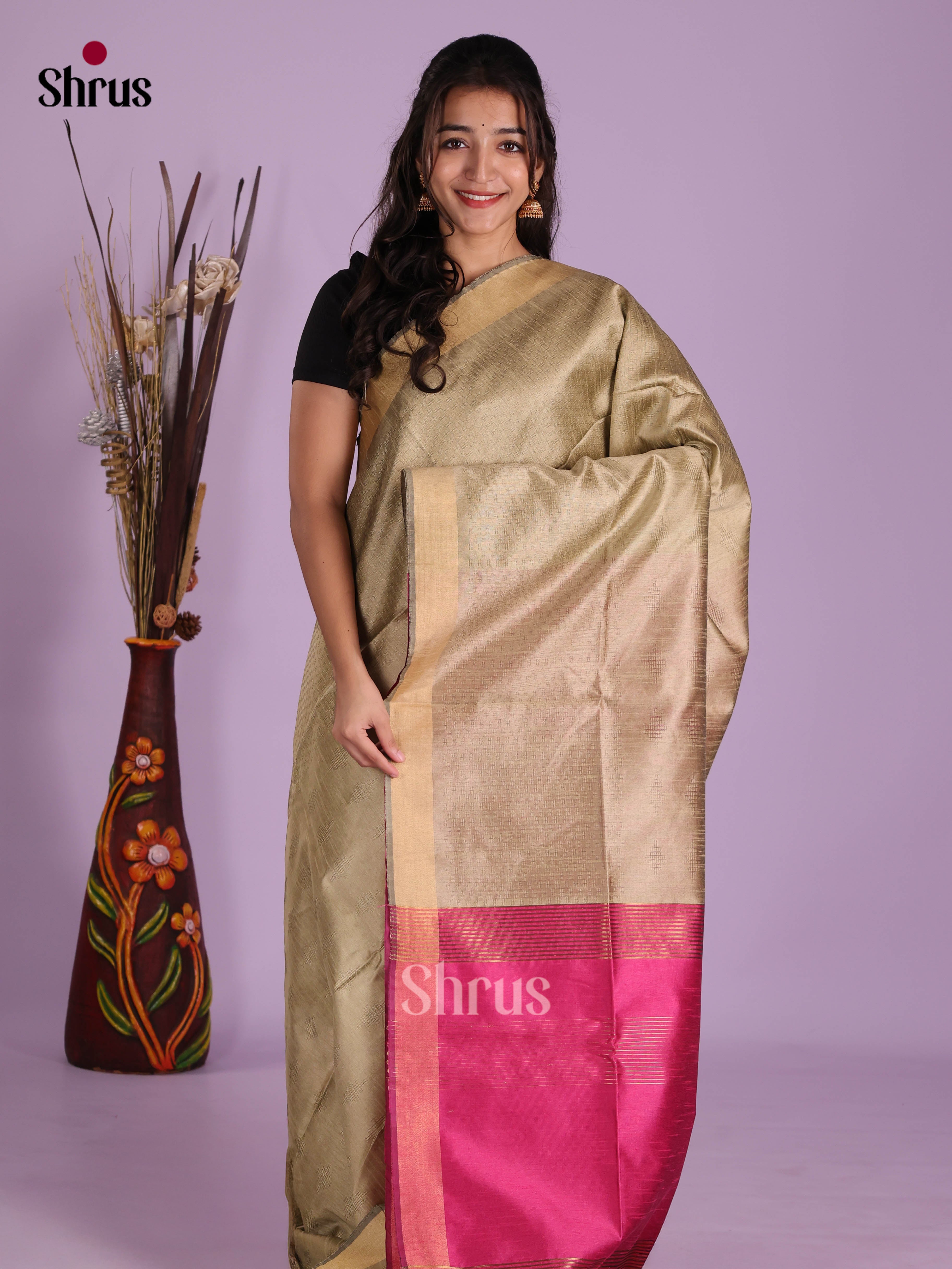 DKS05160 - Semi Rawsilk Saree