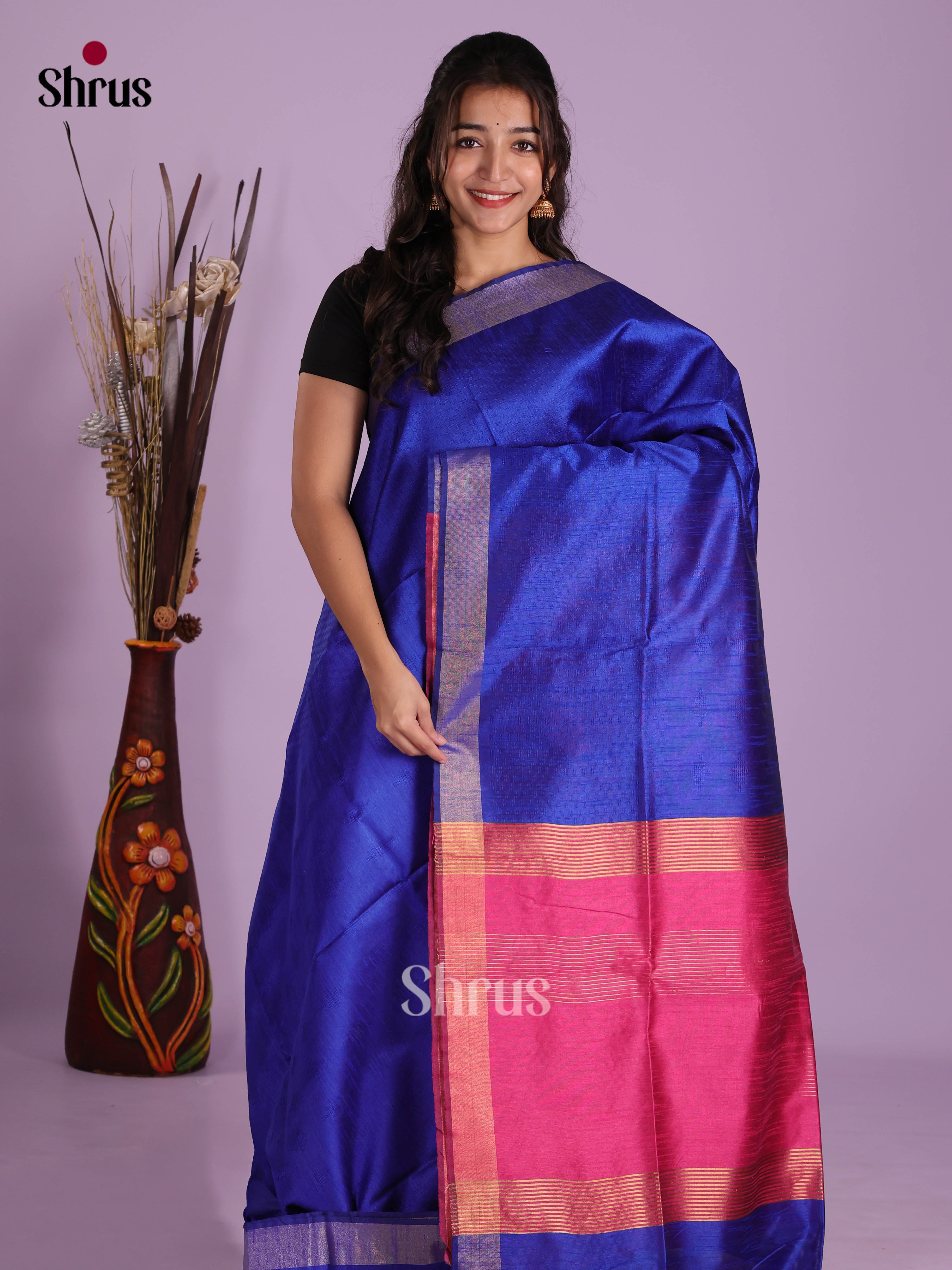DKS05165 - Semi Rawsilk Saree - Shop on Shrus.com