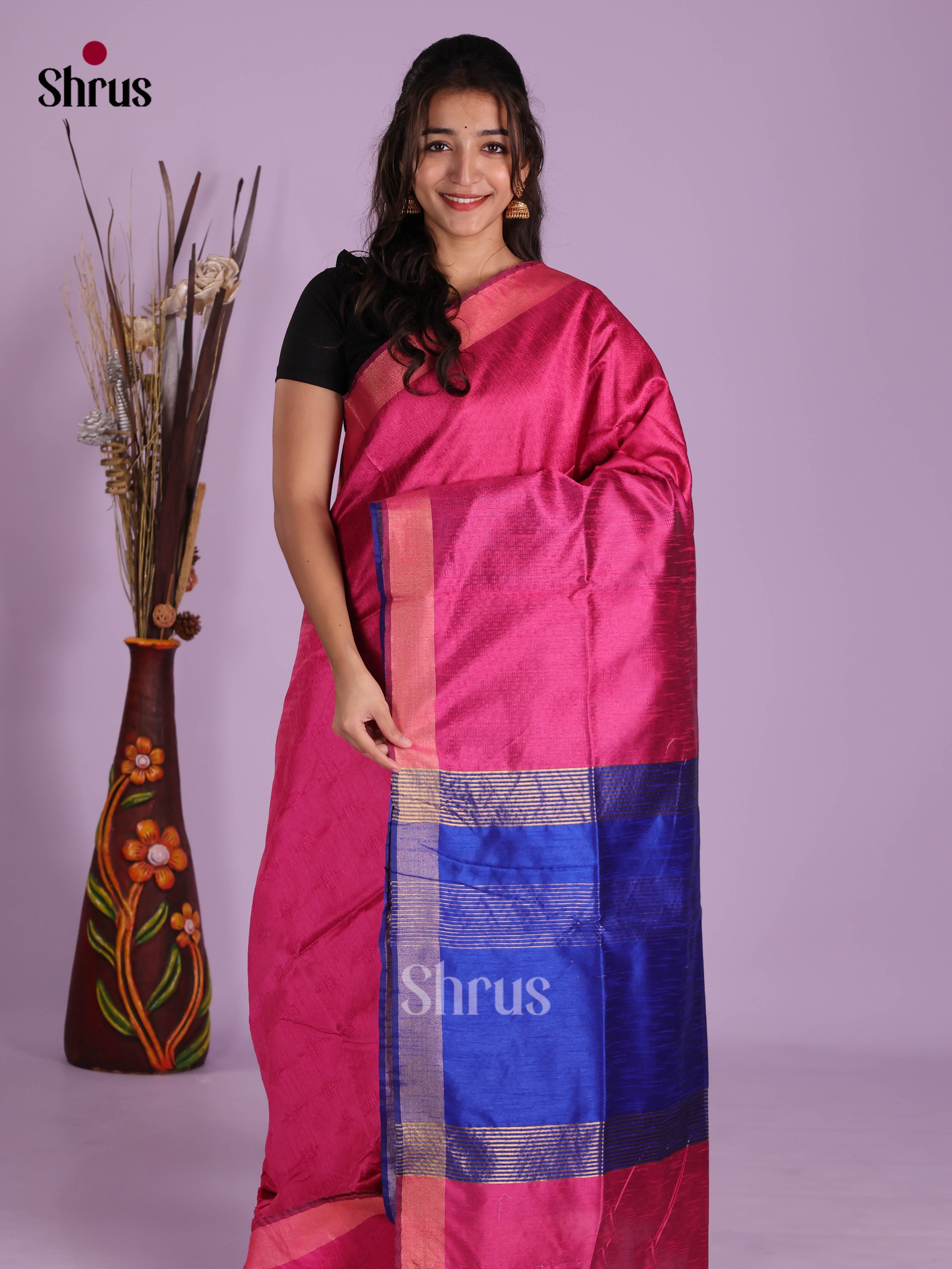 DKS05171 - Semi Rawsilk Saree - Shop on Shrus.com