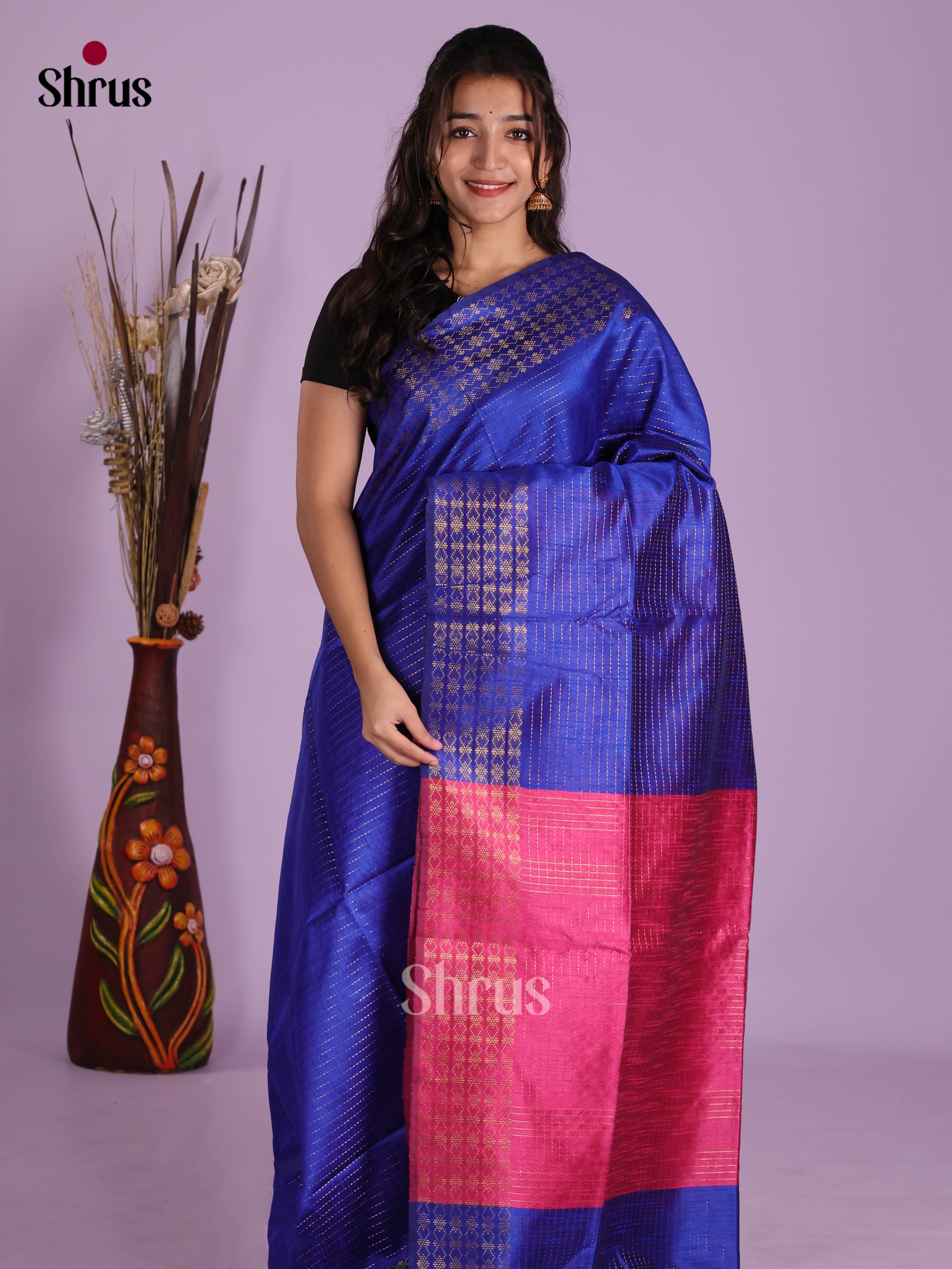 DKS05176 - Semi Rawsilk Saree - Shop on Shrus.com