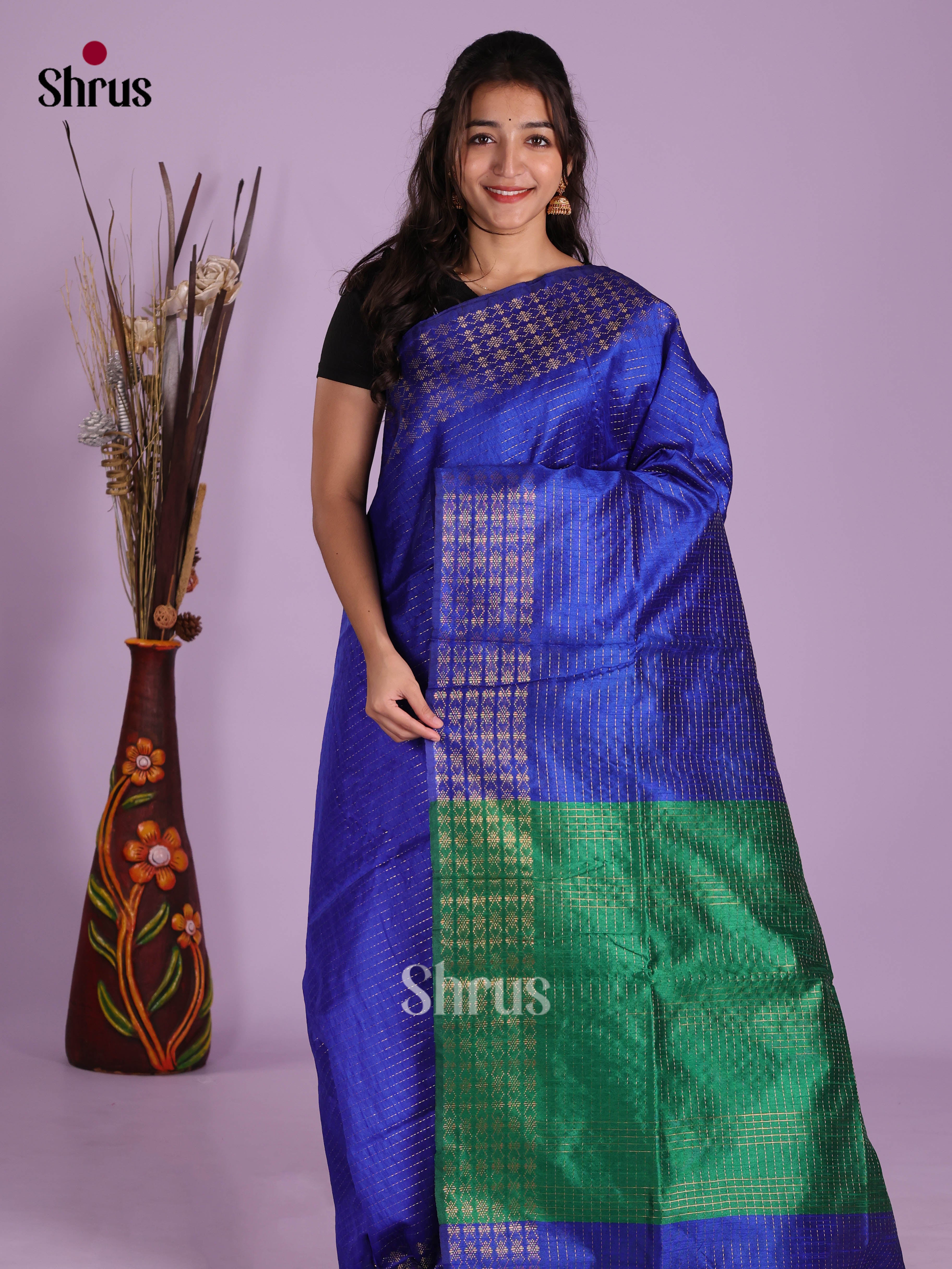 DKS05182 - Semi Rawsilk Saree - Shop on Shrus.com