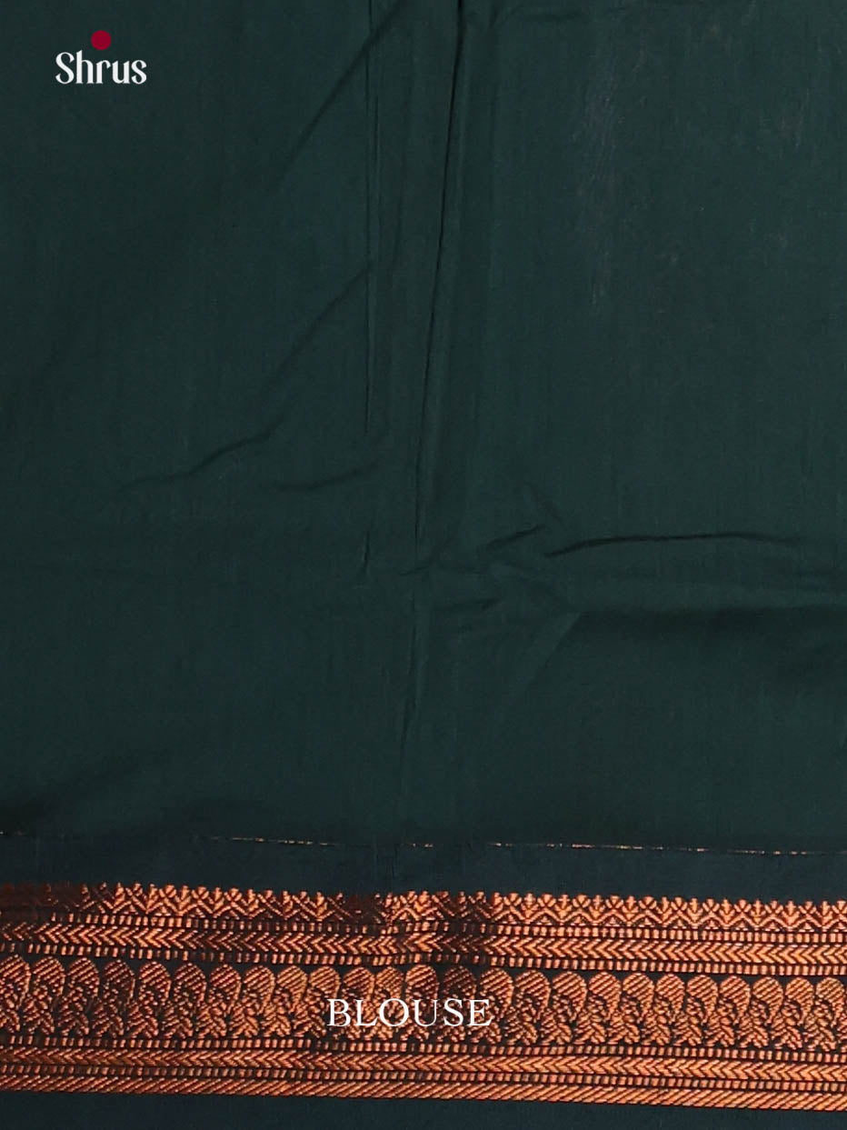 Orange & Green - Kalyani Cotton Saree - Shop on Shrus.com