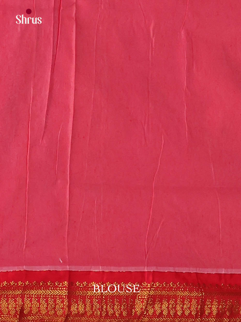 White & Red- Kalyani Cotton Saree