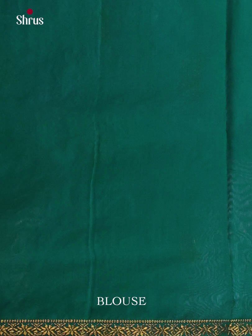 Pista Green & Green - Semi Maheshwari Saree