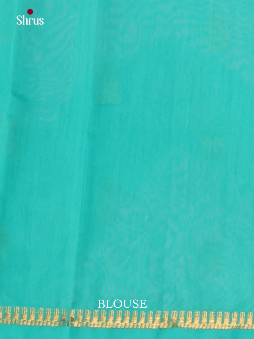 Mathulir Green & Teal - Semi Maheshwari Saree