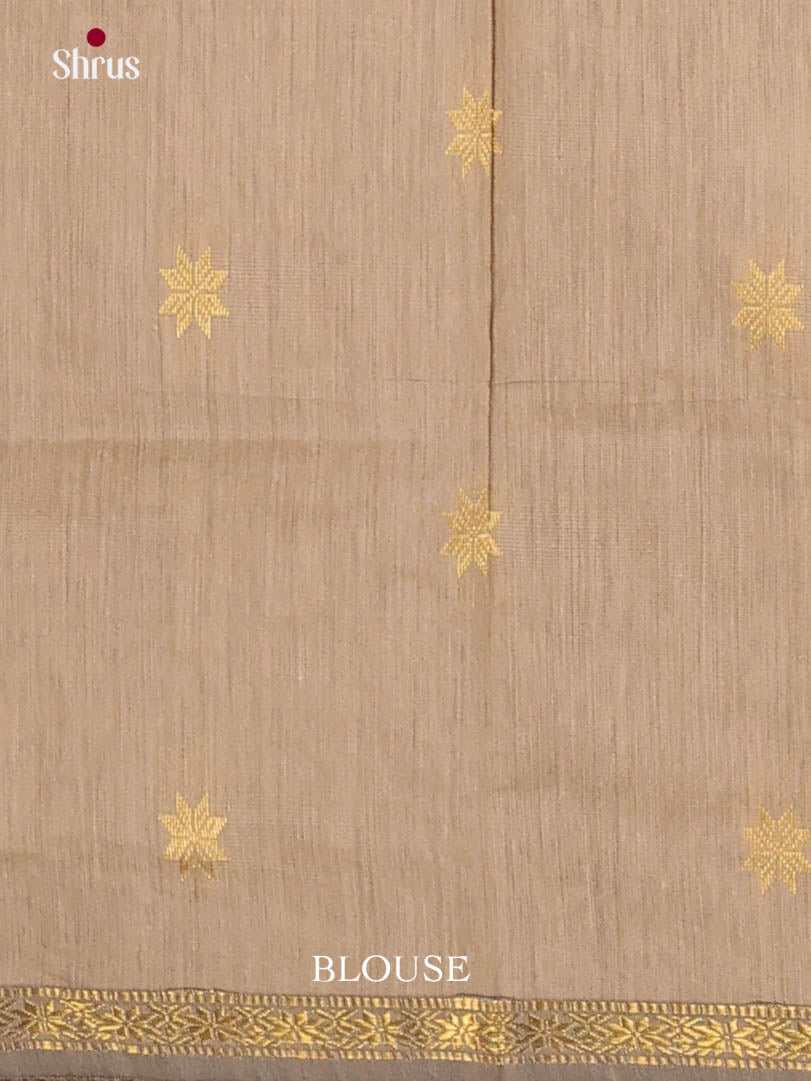 Maroon & Grey - Semi Maheshwari Saree