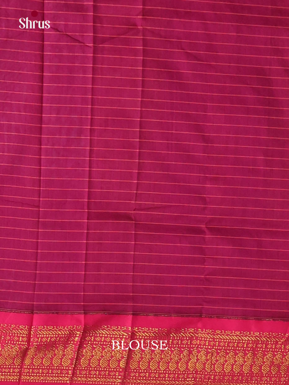 Blue & Purple- Kalyani Cotton Saree