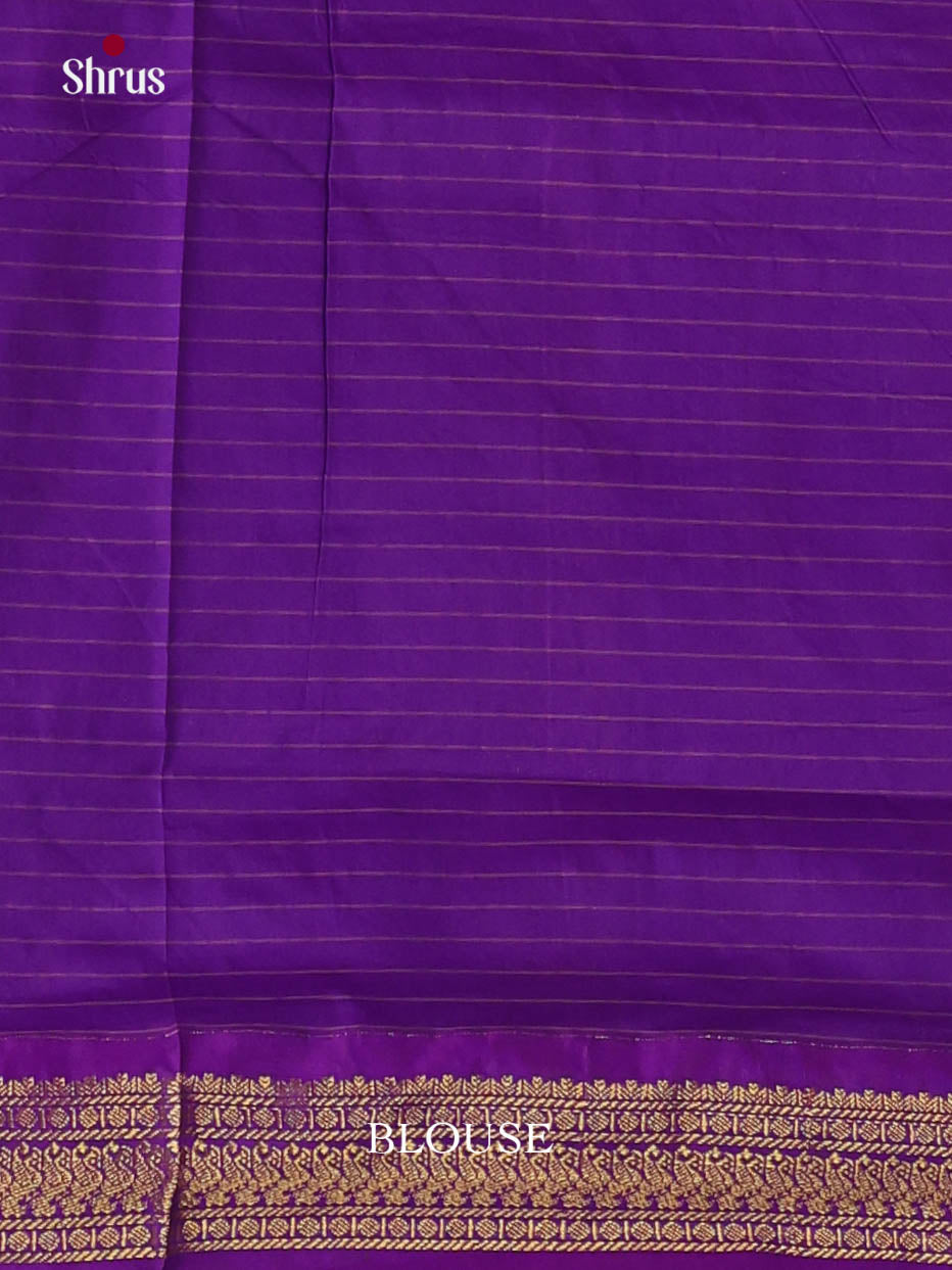 Mustard & Purple - Kalyani Cotton Saree - Shop on Shrus.com