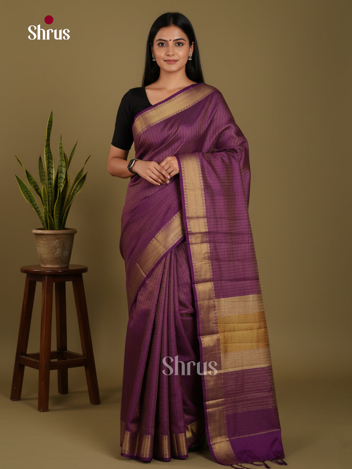 DKS06093 - Semi Rawsilk Saree