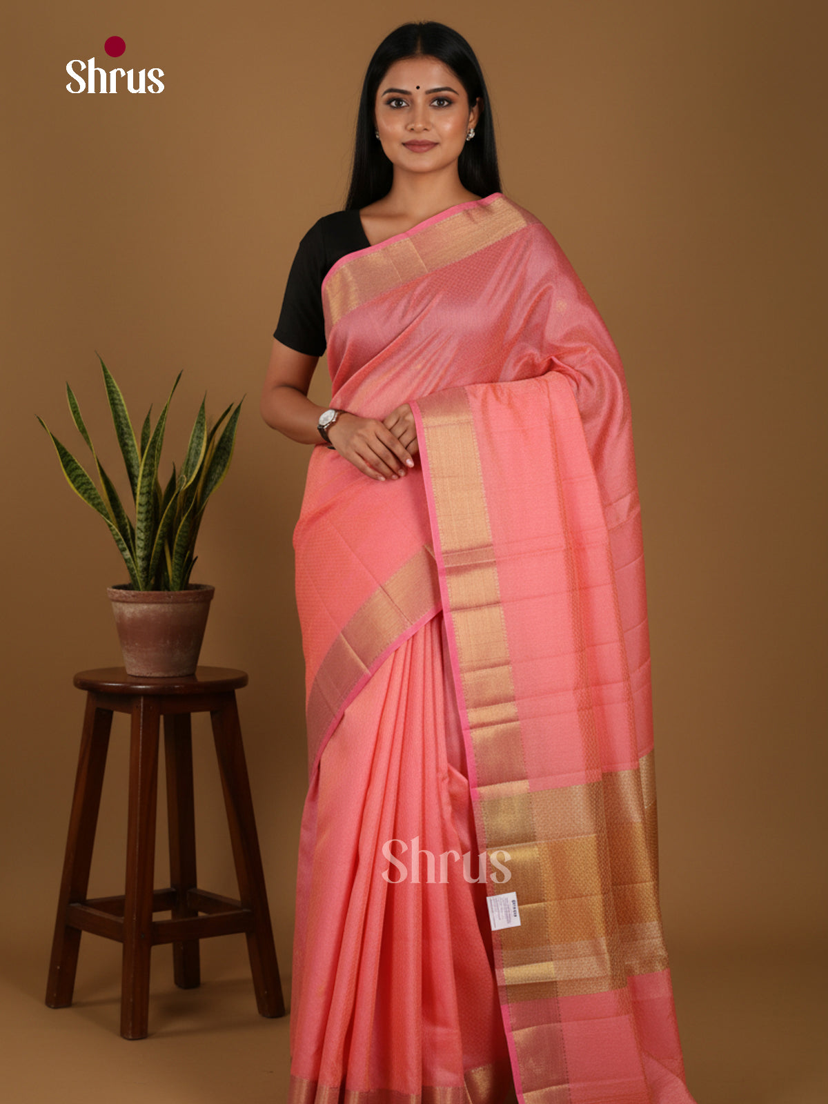 DKS06117 - Semi Rawsilk Saree - Shop on Shrus.com