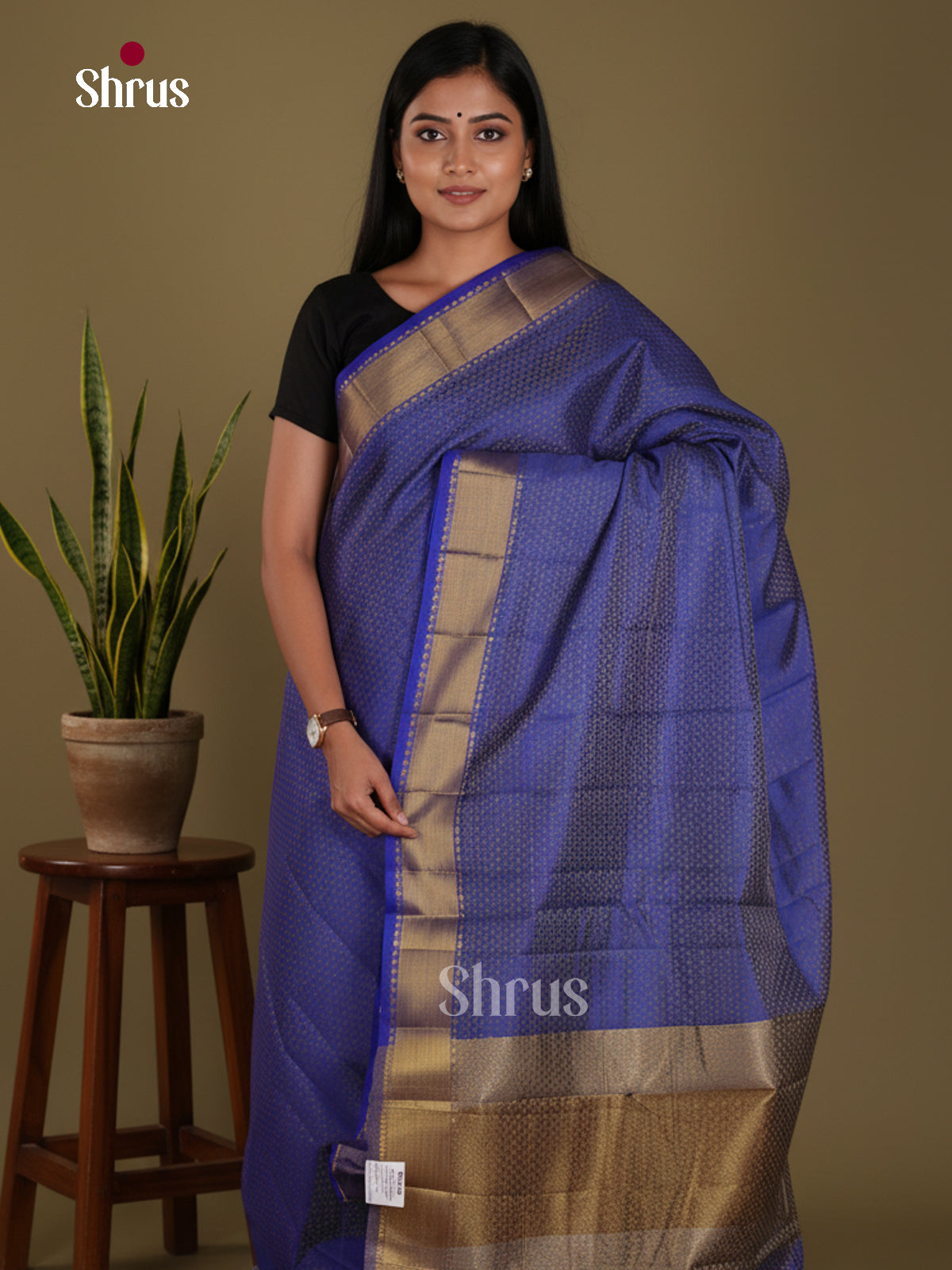 DKS06120 - Semi Rawsilk Saree - Shop on Shrus.com