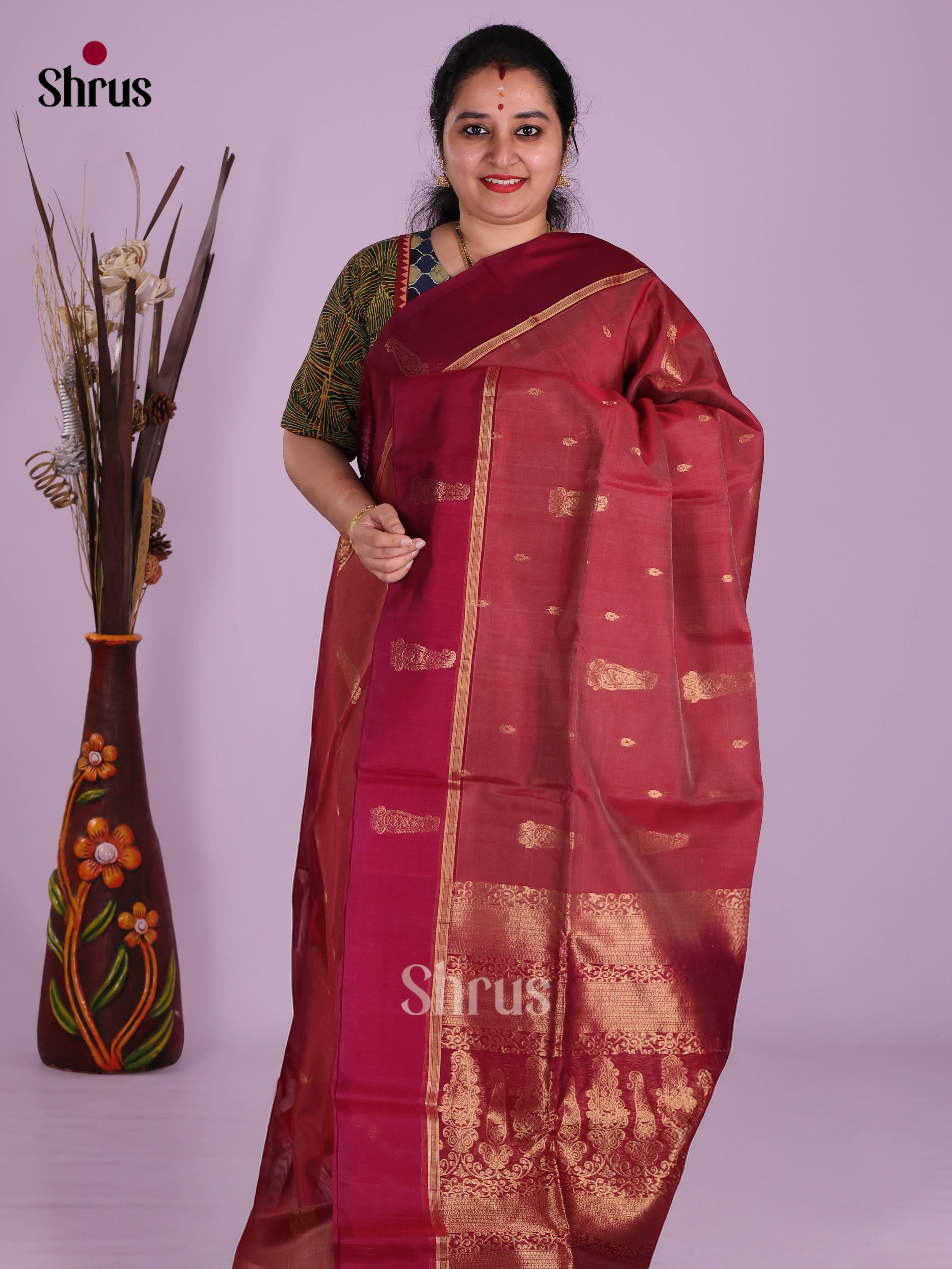 Maroon  - Timeless Silk Cotton Saree