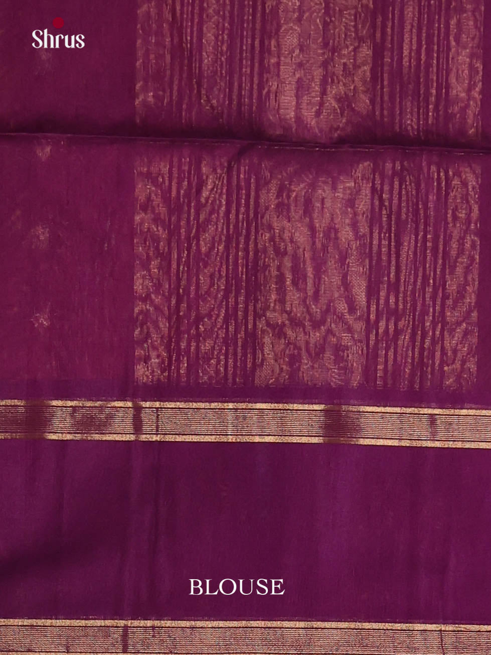 Maroon & Violet- Timeless Silk Cotton Saree - Shop on Shrus.com