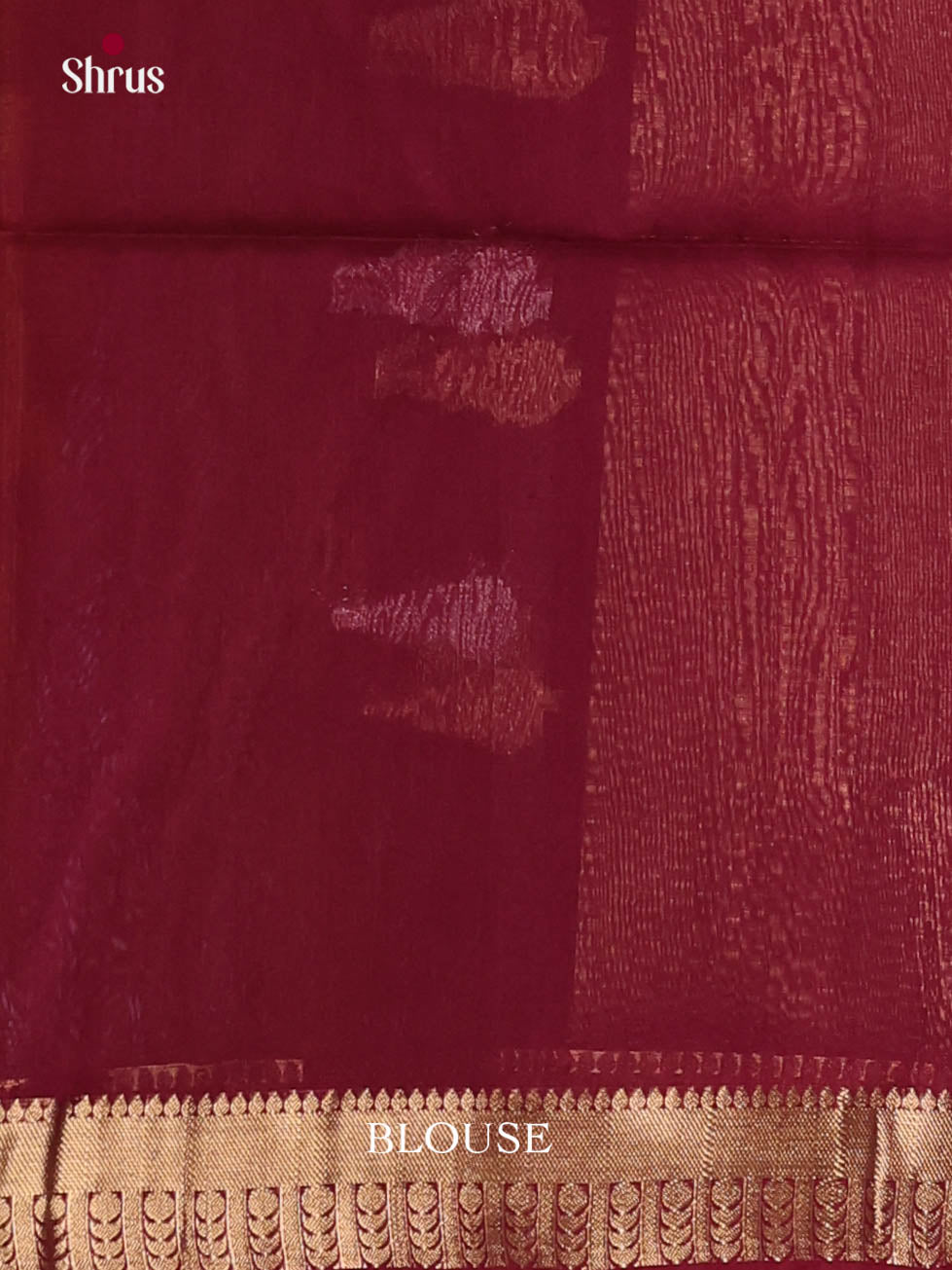 Dark Mustard & Maroon- Timeless Silk Cotton Saree - Shop on Shrus.com