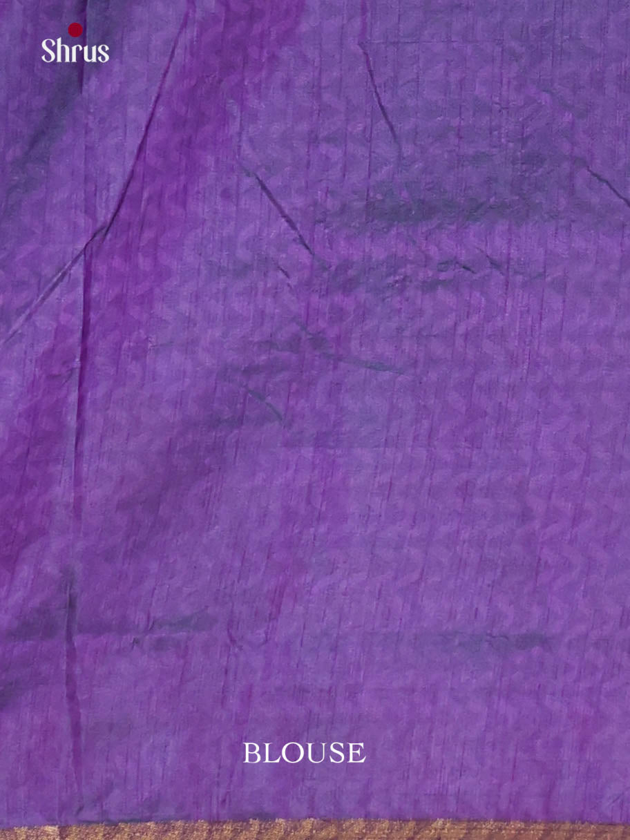 Blue & Purple - Semi Patola Saree