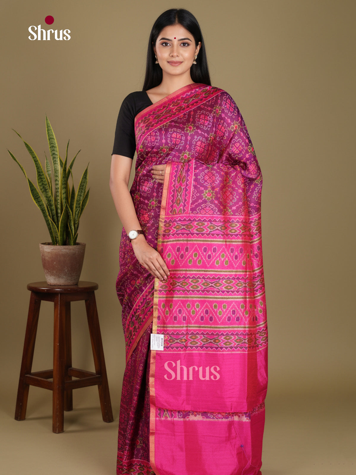 DKS07046 - Semi Patola Saree