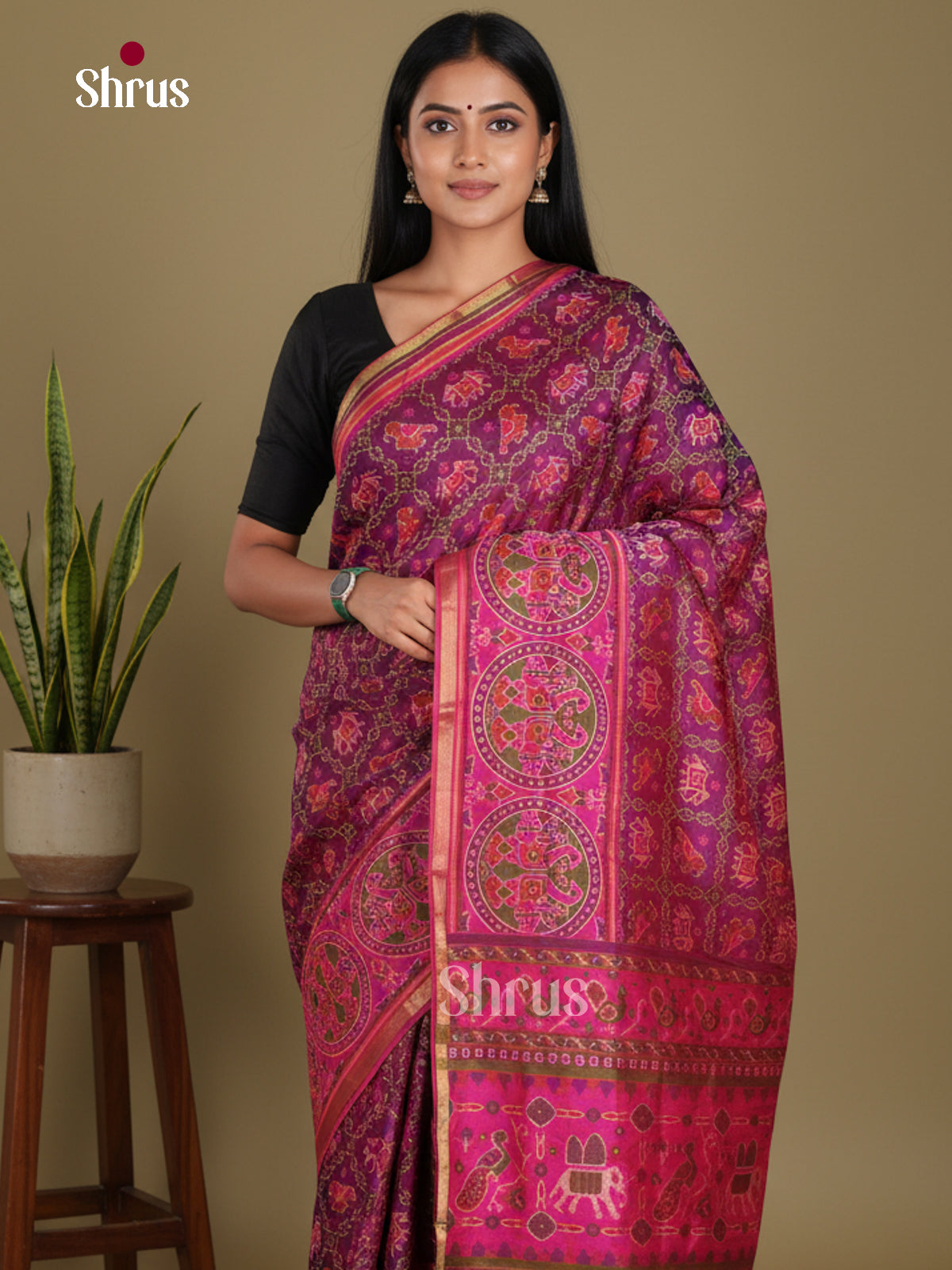 DKS07051 - Semi Patola Saree