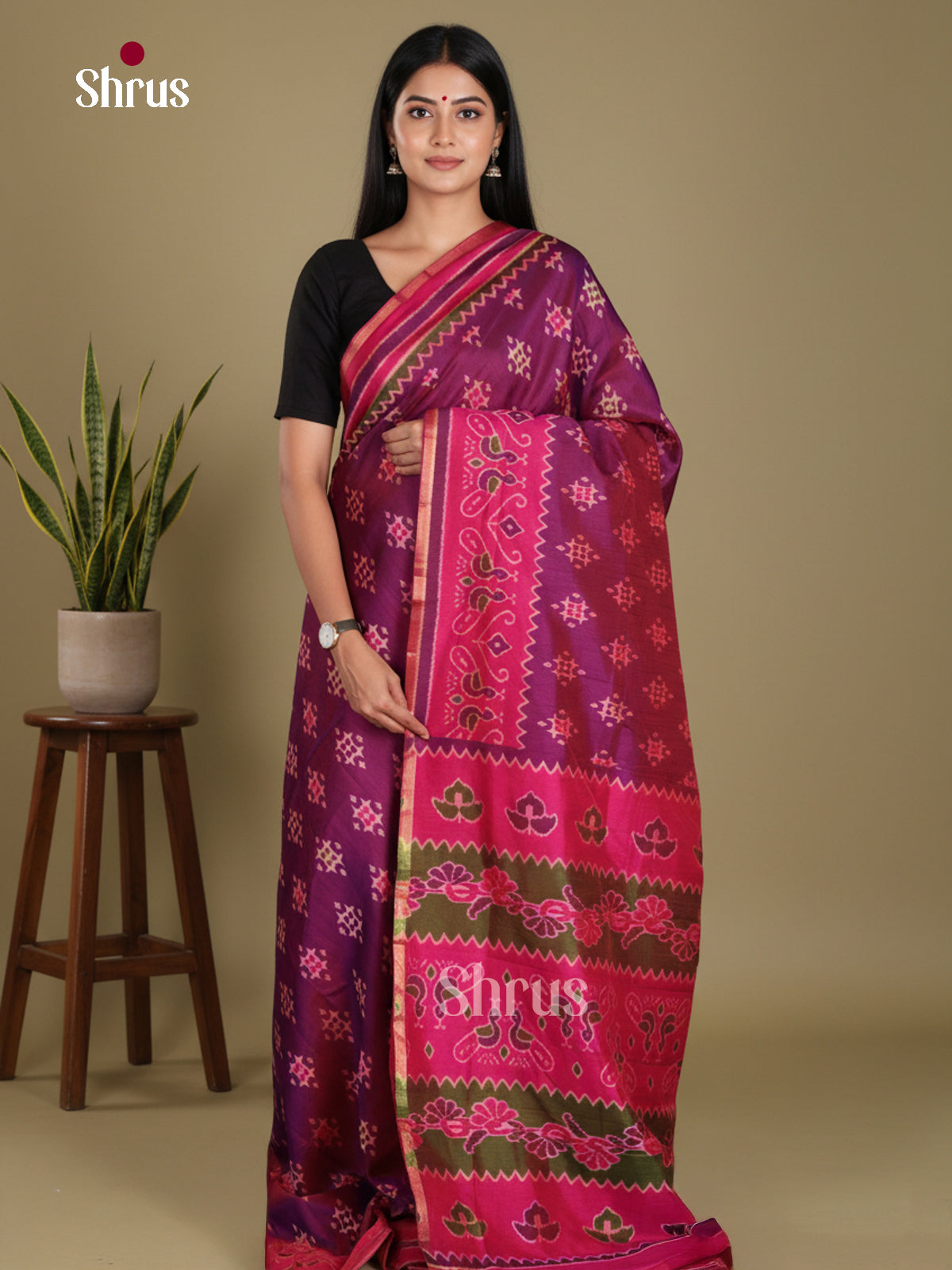 DKS07052 - Semi Patola Saree