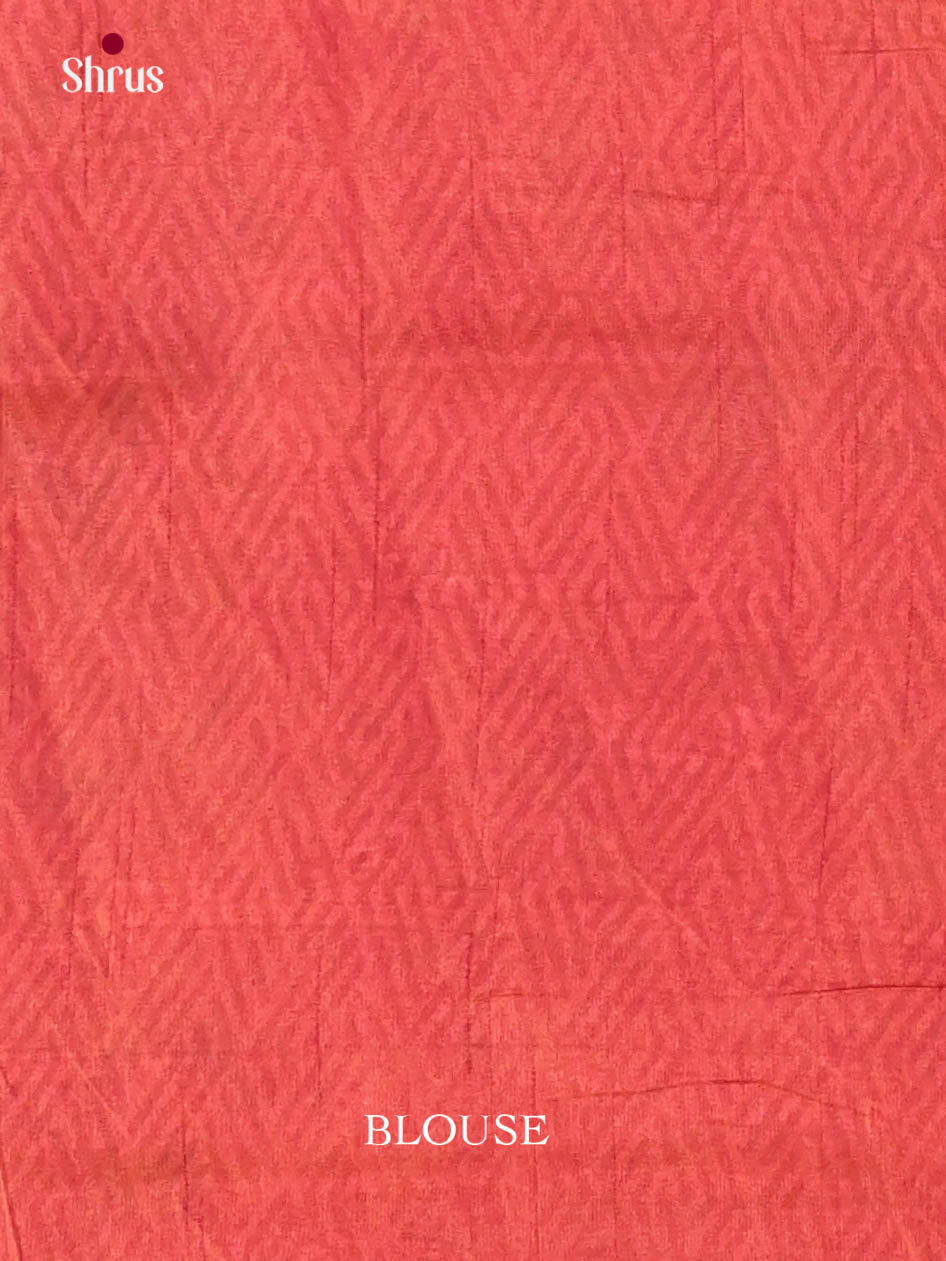 Brown & Orangish Pink - Semi Patola Saree