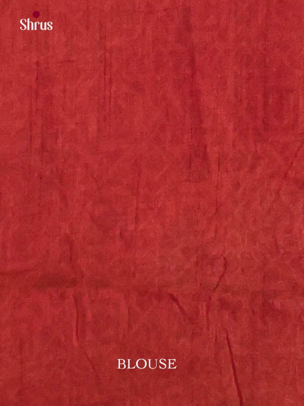 Brown & Red - Semi Patola Saree