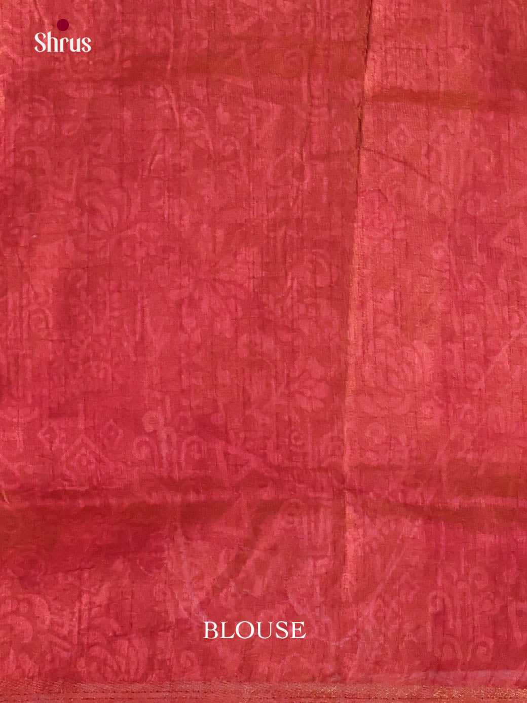 Brown & Red - Semi Patola Saree