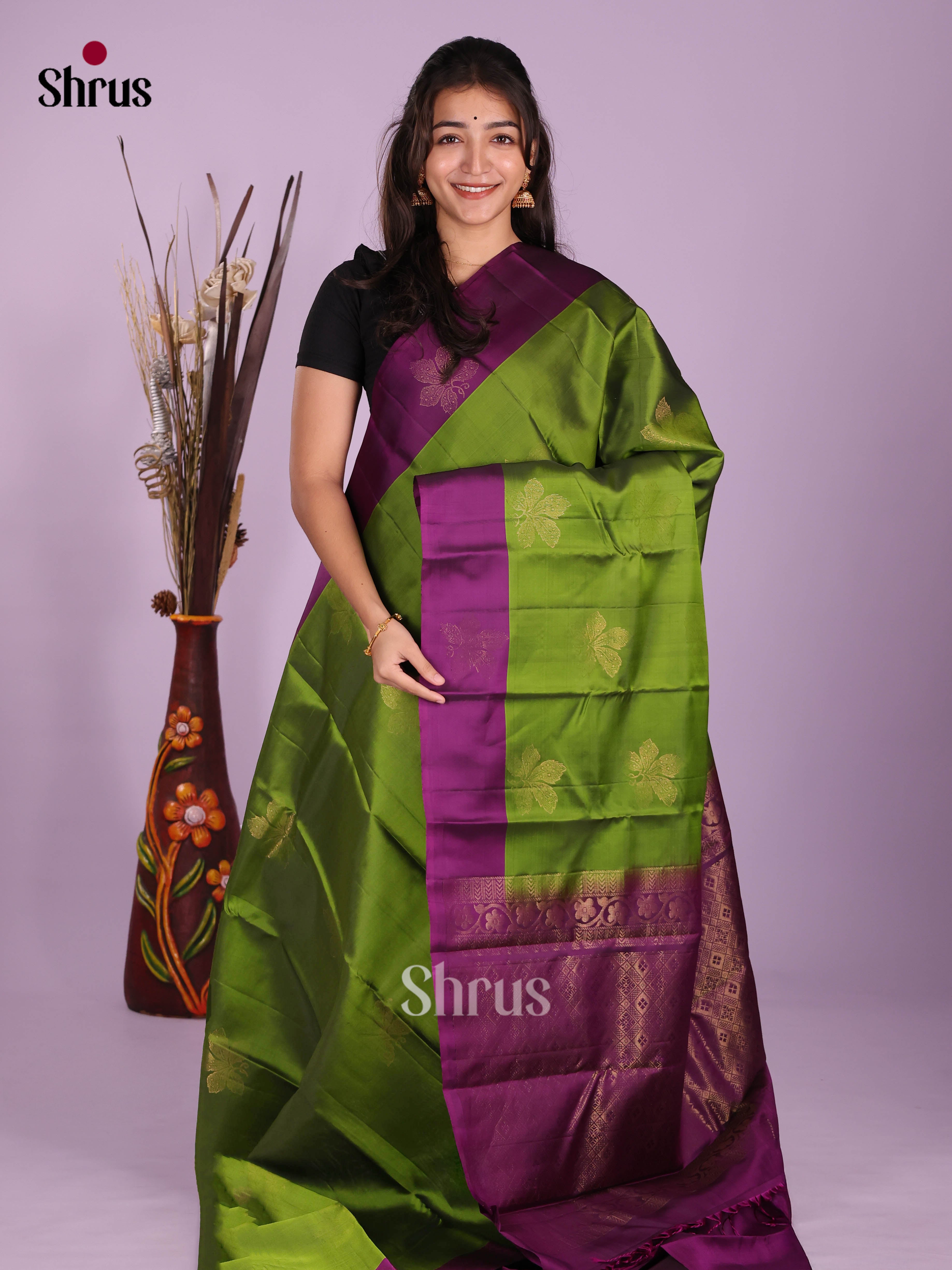 Green & Vadamalli - Softsilk-halfpure Saree