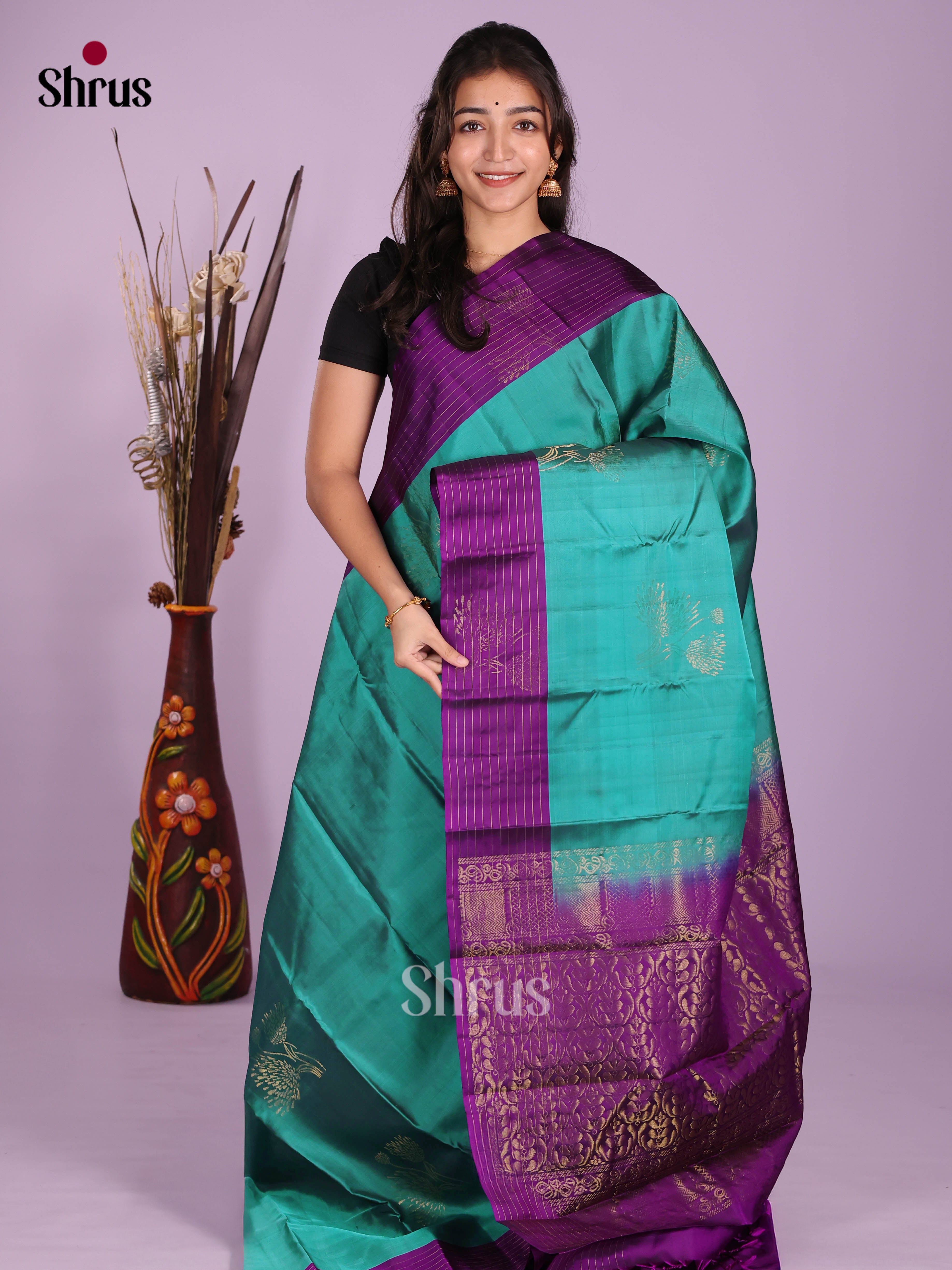 DKS08081 - Softsilk-halfpure Saree
