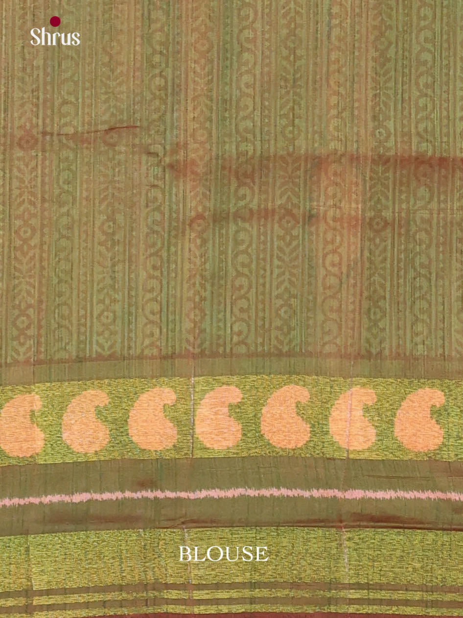 Pink & Green - Semi Patola Saree