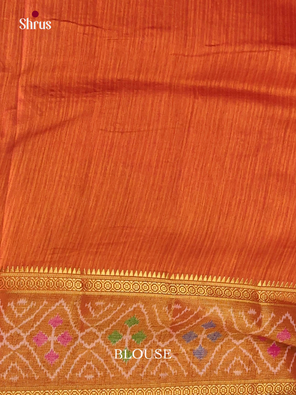 pink & Orange - Semi Patola Saree