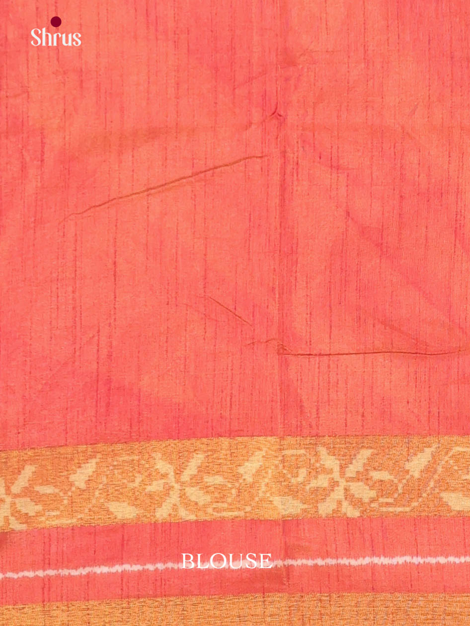 Army Green & Brick - Semi Patola Saree