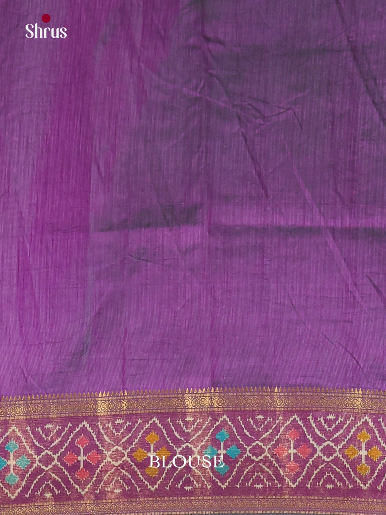 Green & Purple - Semi Patola Saree