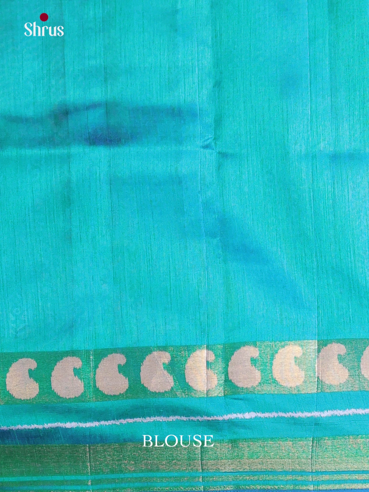 Blue & Green - Semi Patola Saree
