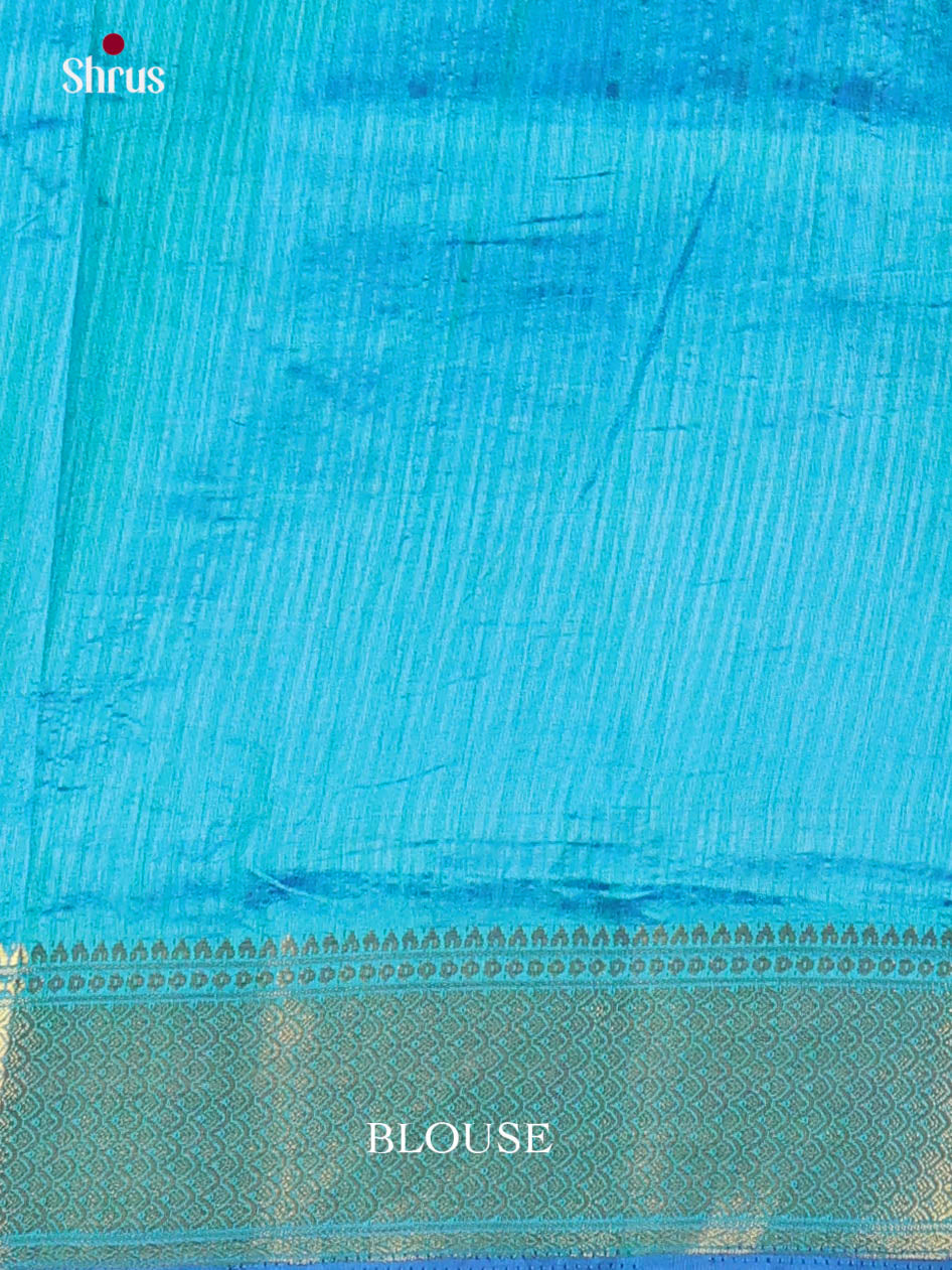 Blue & Teal - Semi Patola Saree
