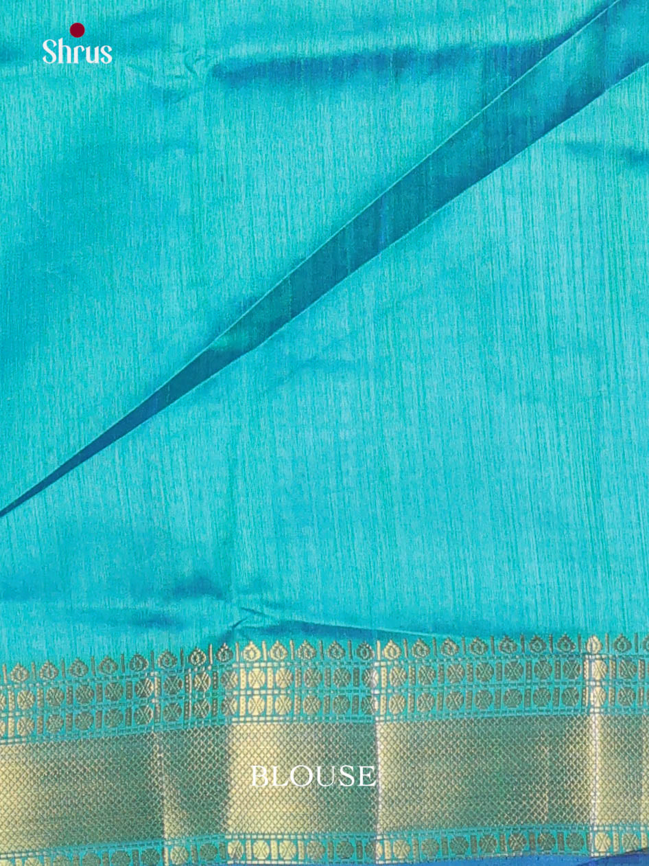 Blue & Teal - Semi Patola Saree
