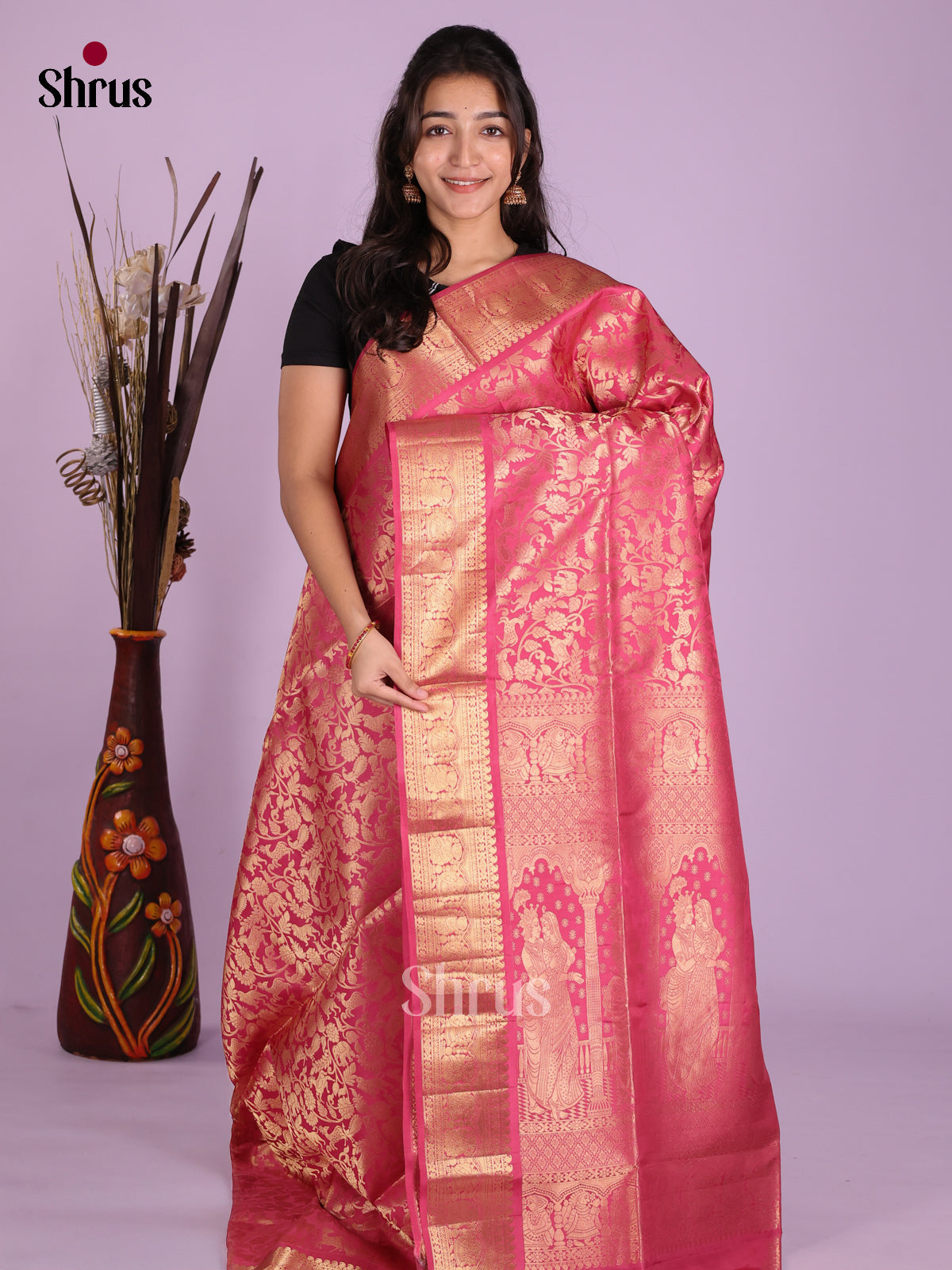 DKS08197 - Soft Silk (HR) Saree - Shop on Shrus.com