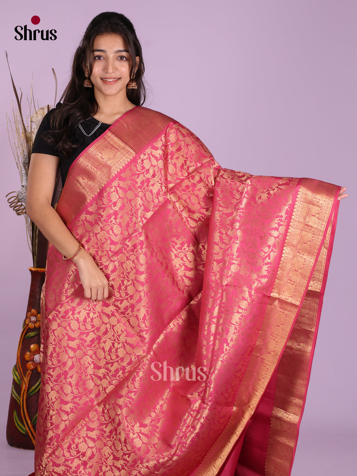 DKS08197 - Soft Silk (HR) Saree - Shop on Shrus.com
