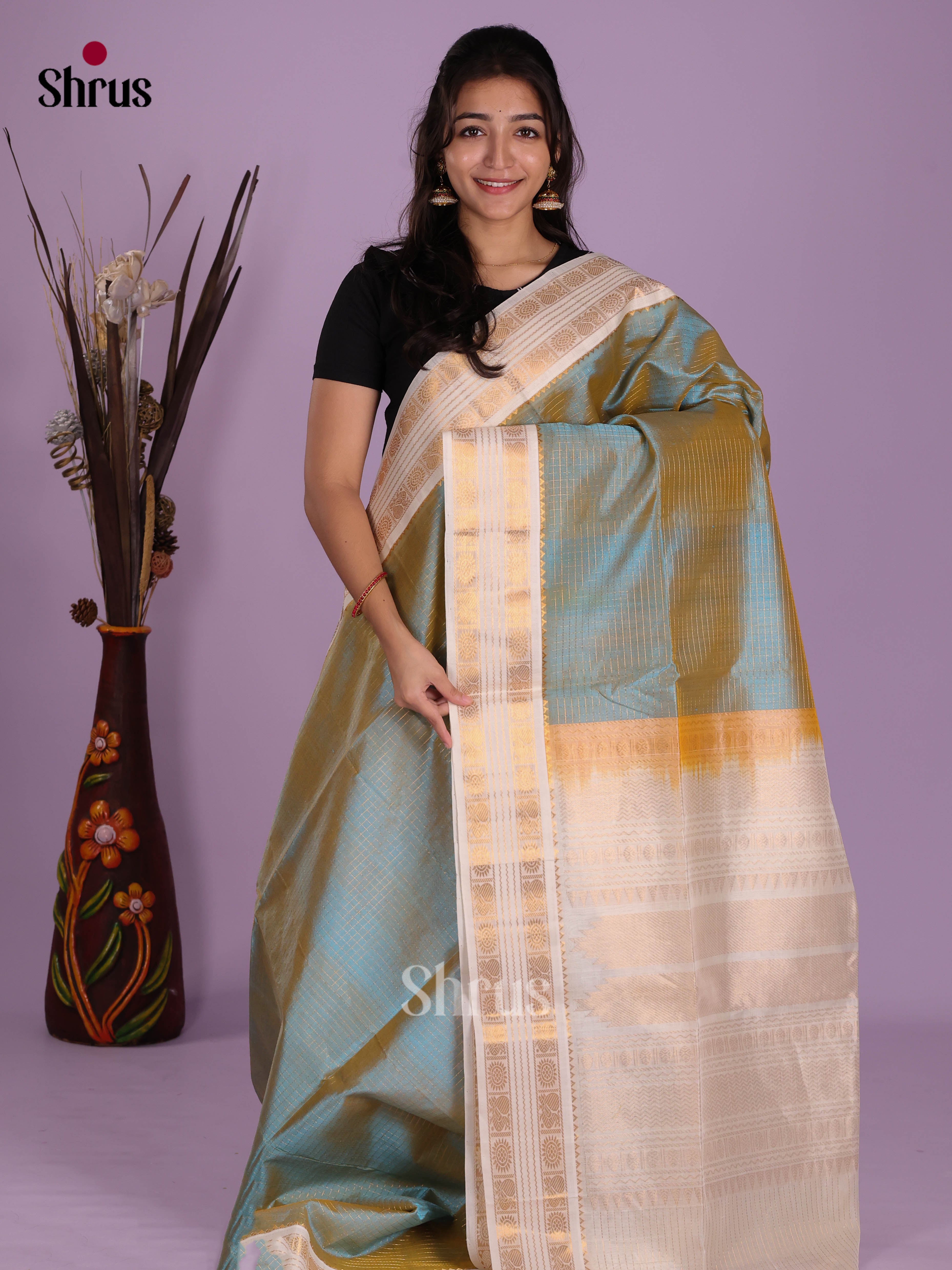 DKS08220 - Silk Cotton Saree