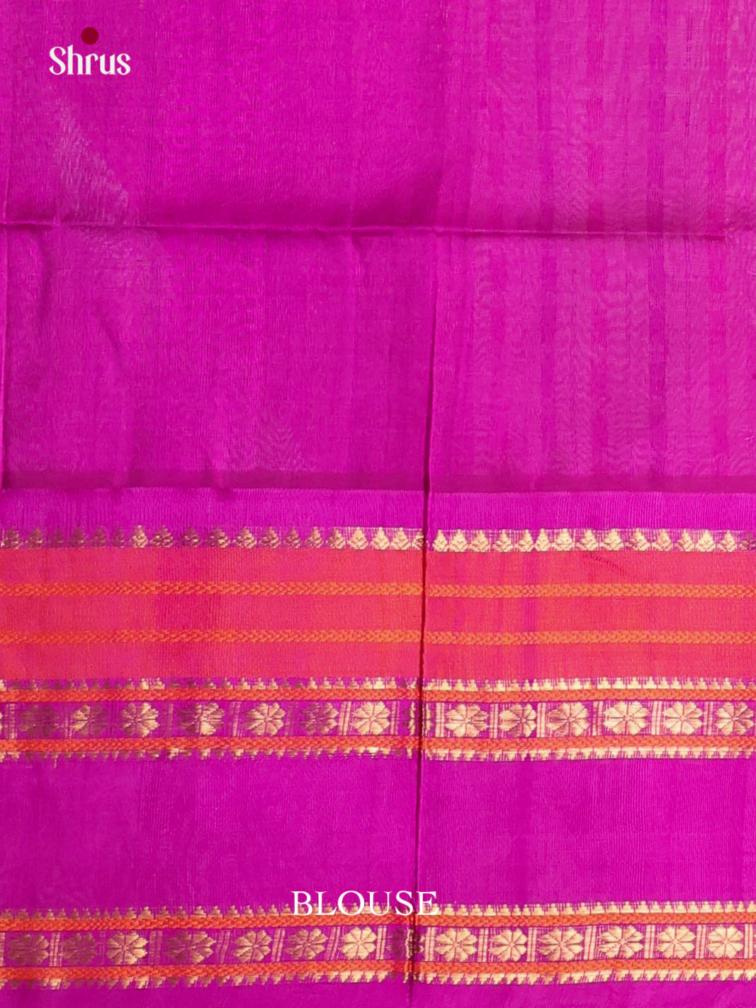 Grey & Pink - Silk Cotton Saree - Shop on Shrus.com
