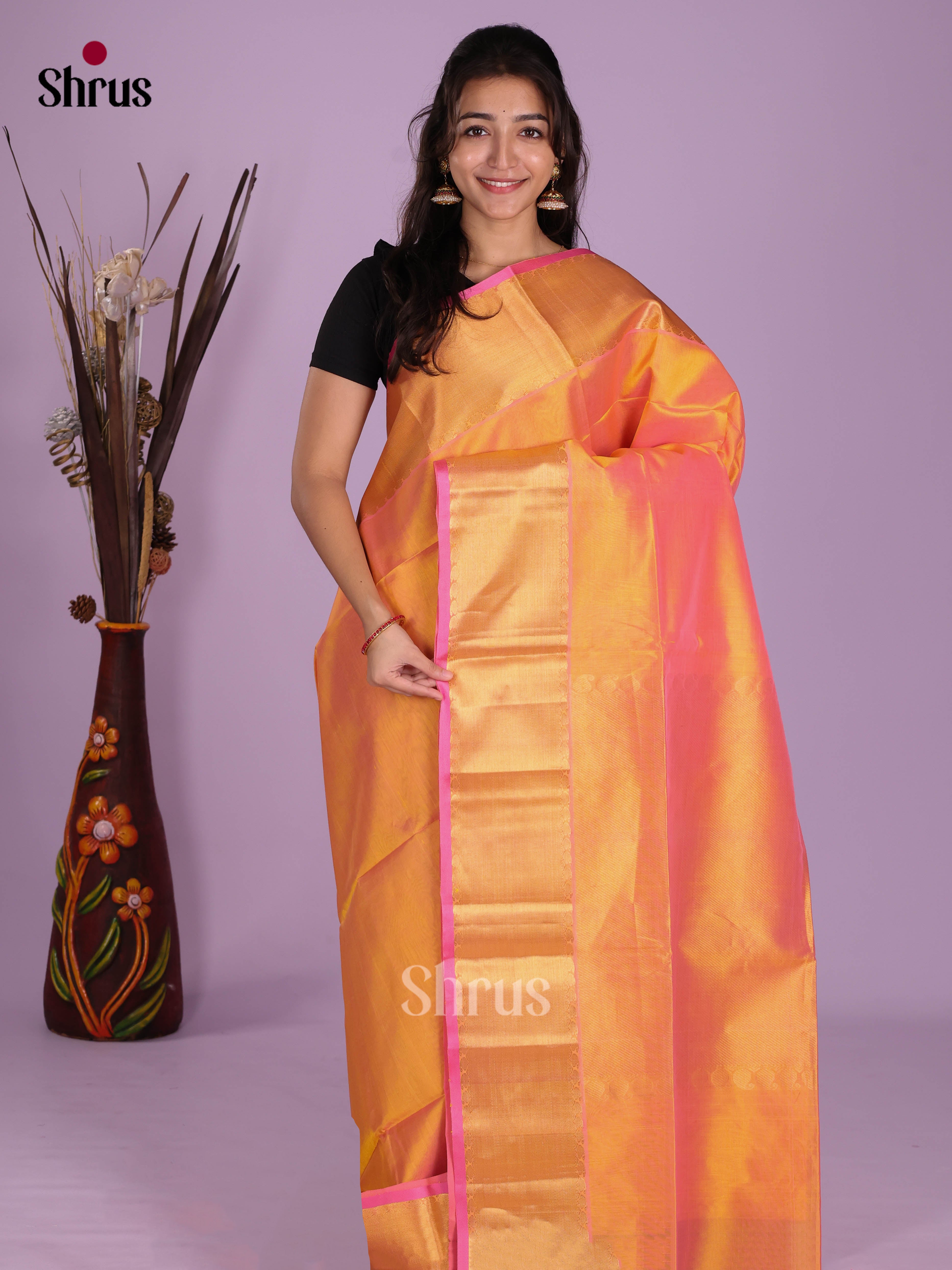 DKS08275 - Silk Cotton Saree - Shop on Shrus.com