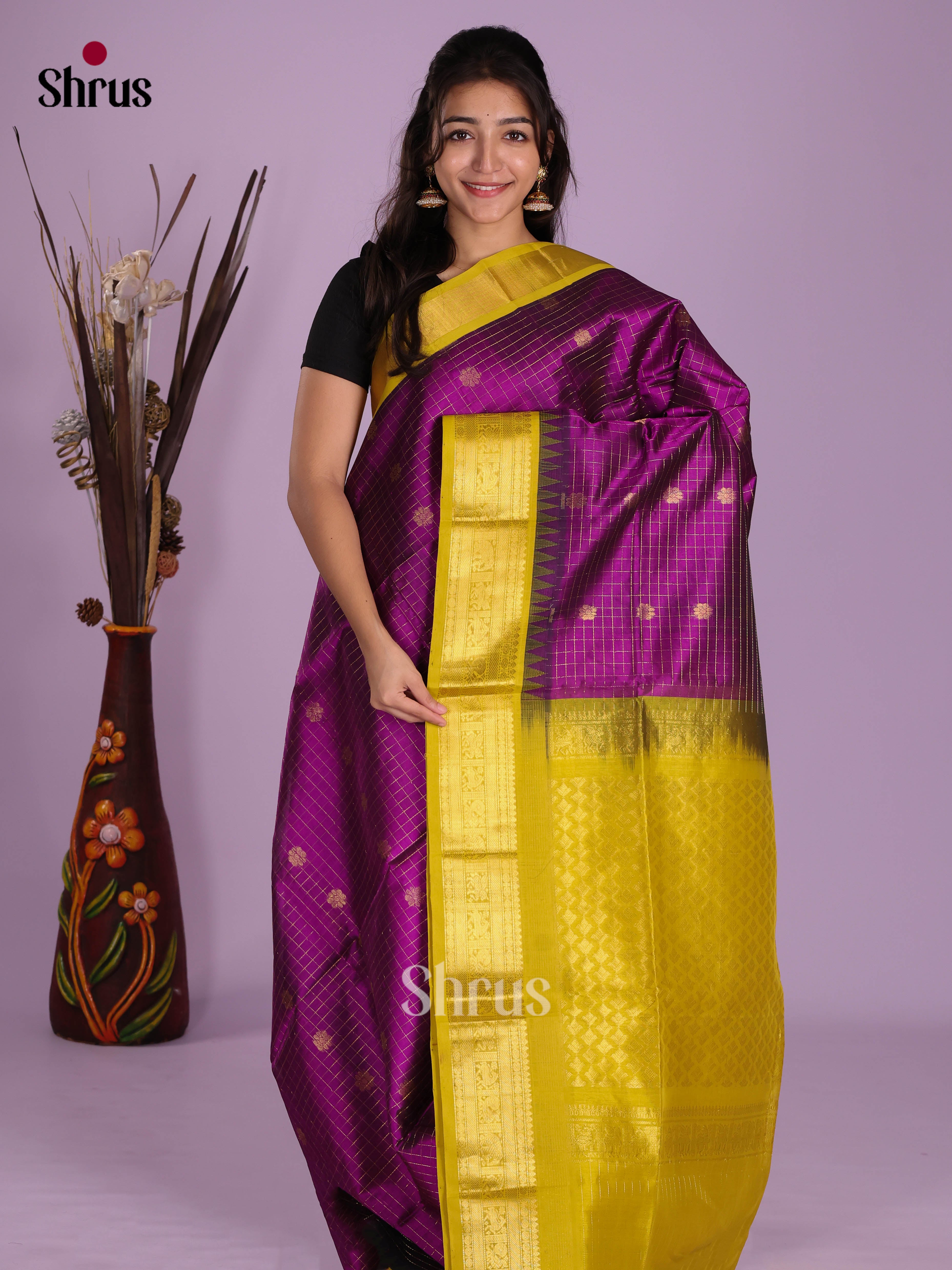 Vadamalli & Yellow - Silk Cotton Saree