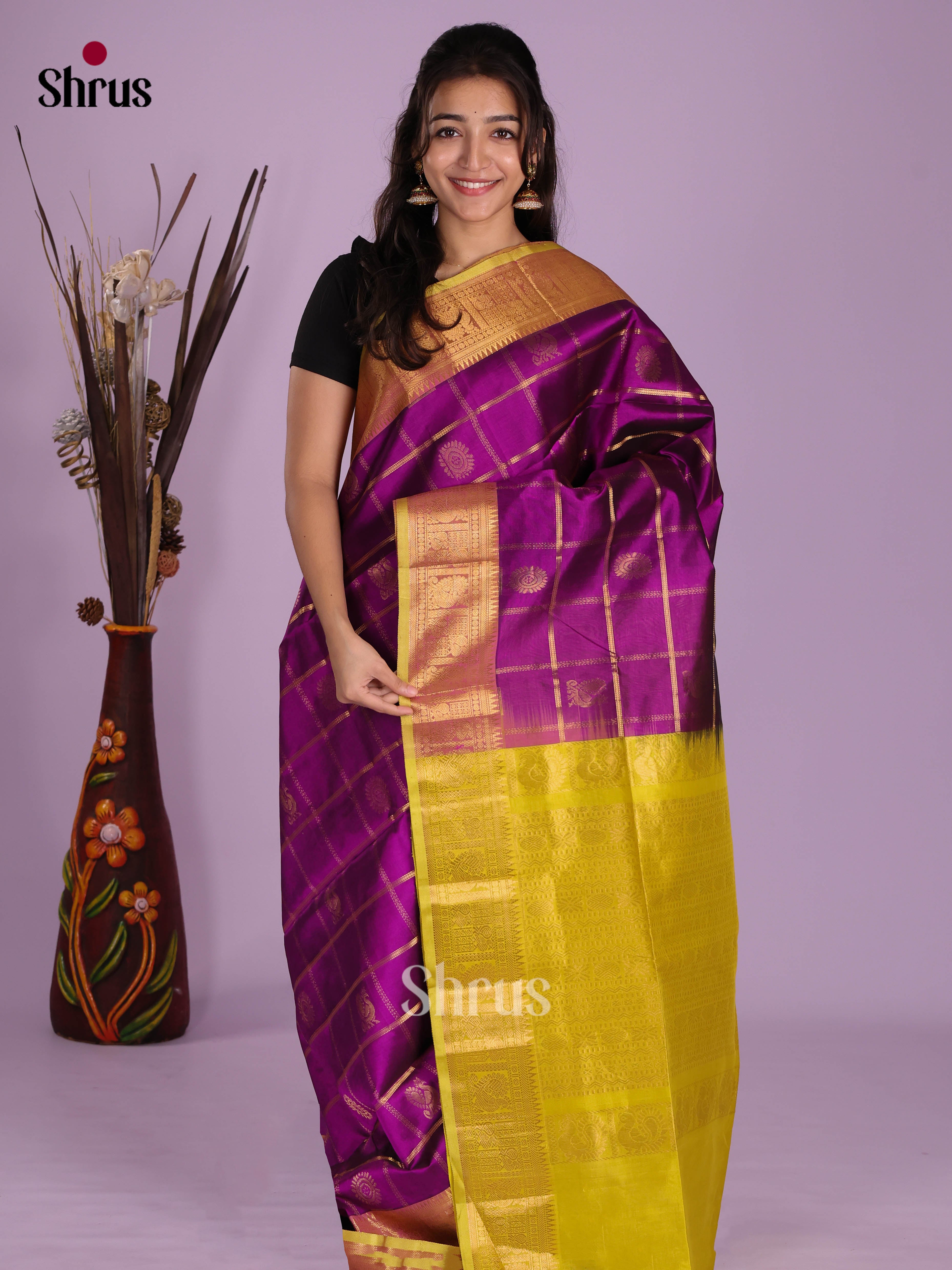 DKS08333 - Silk Cotton Saree