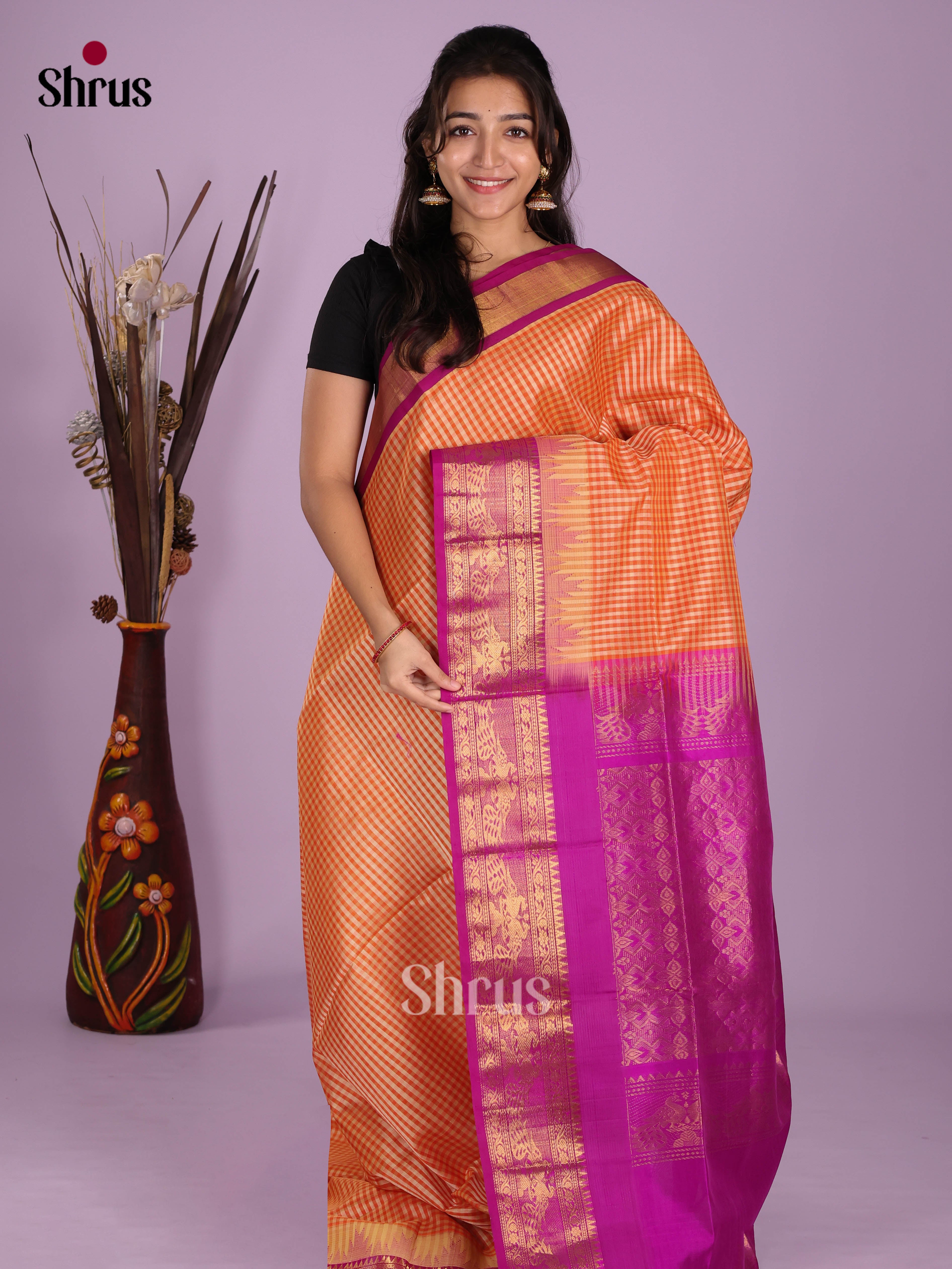 DKS08338 - Silk Cotton Saree