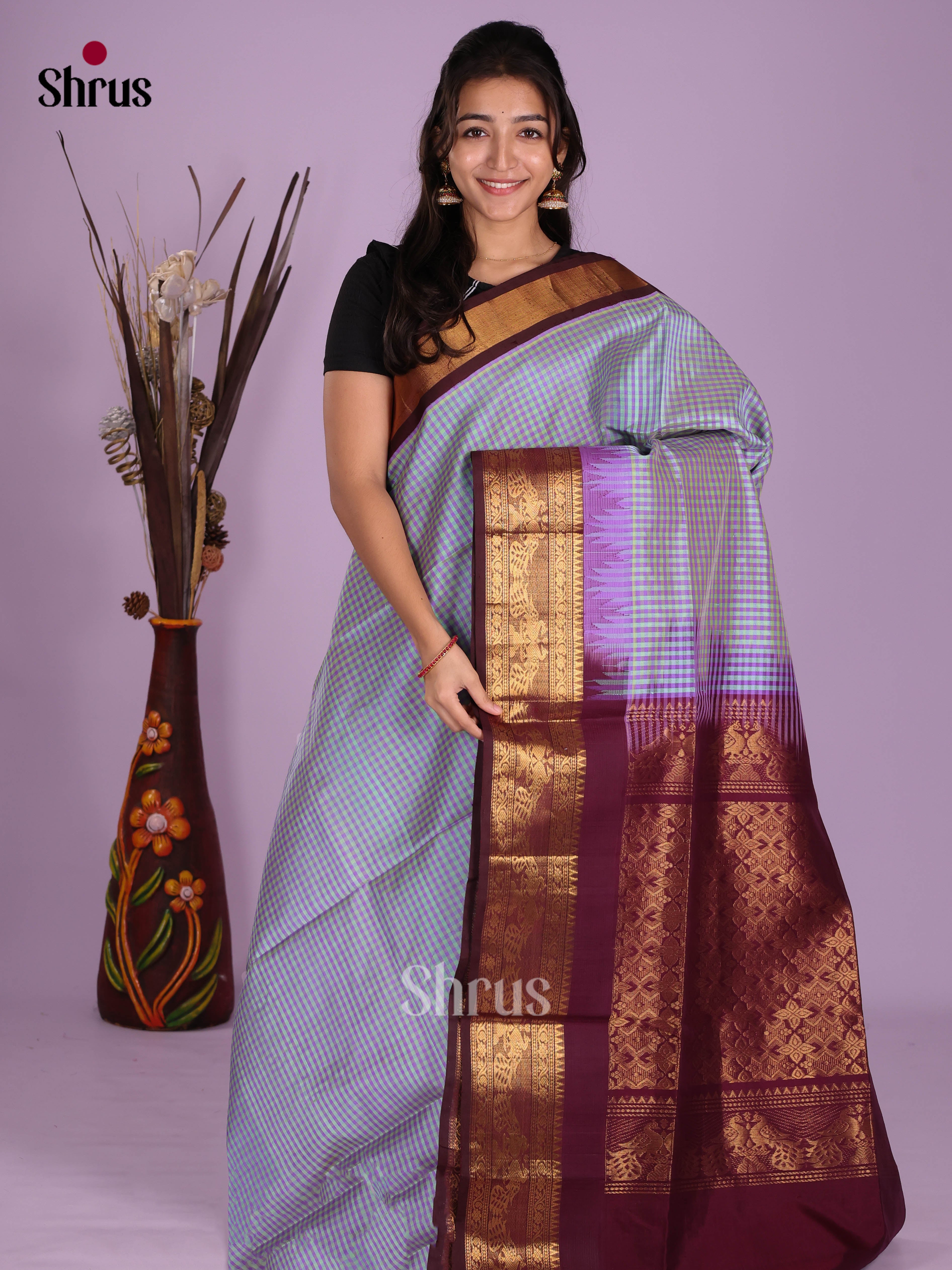DKS08349 - Silk Cotton Saree