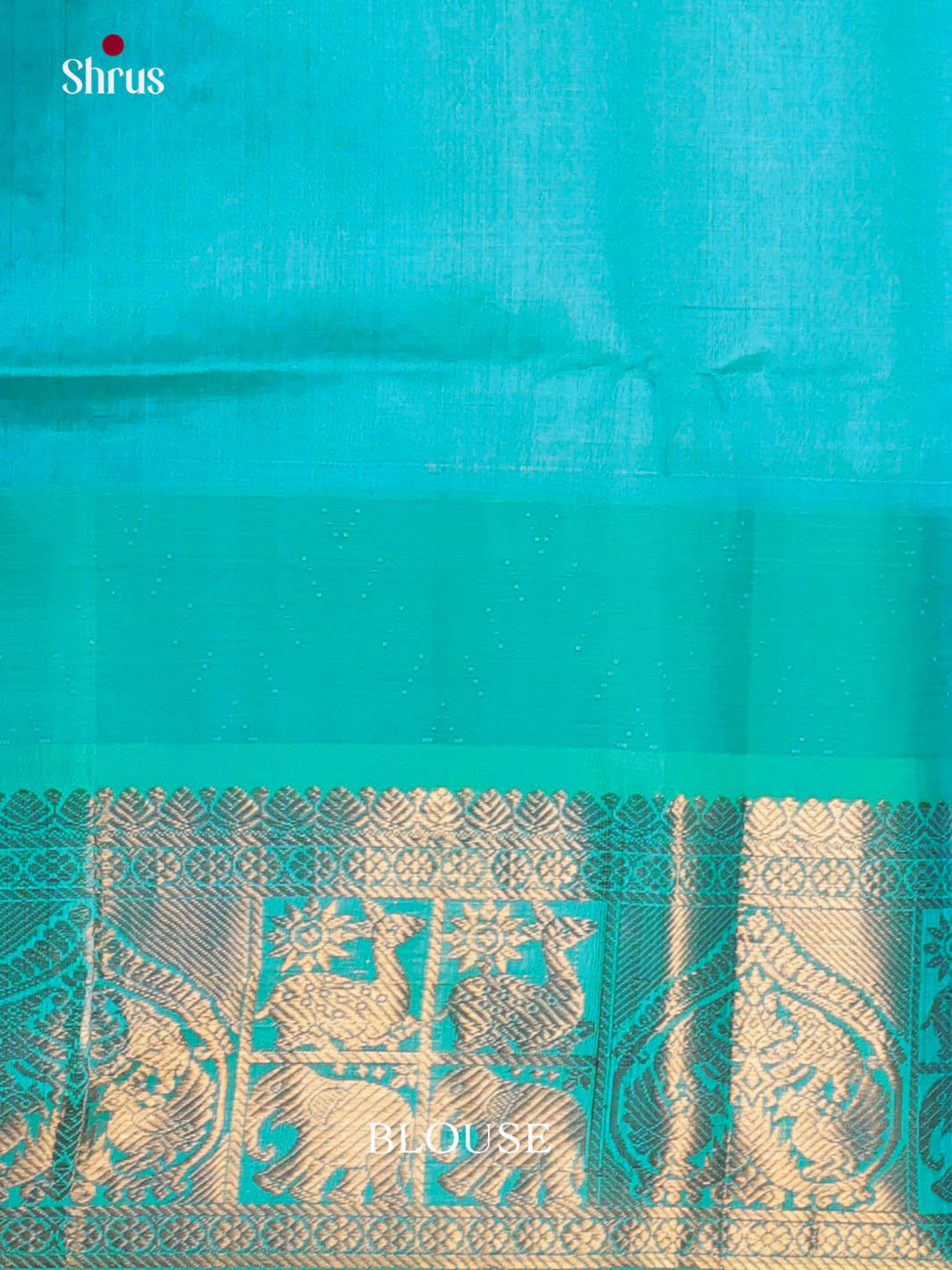 Blue & Teal - Silk Cotton Saree